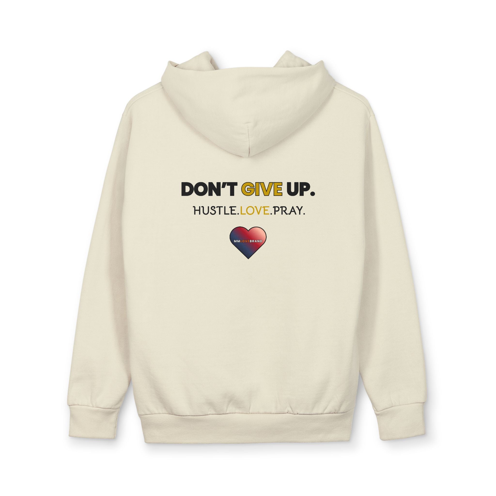 Don't Give Up Urban Pullover Hoodie | Christian Faith Apparel | Hustle Love Pray | Prayer Hoodie | Don't Give Up Collection | MMLoveBrand