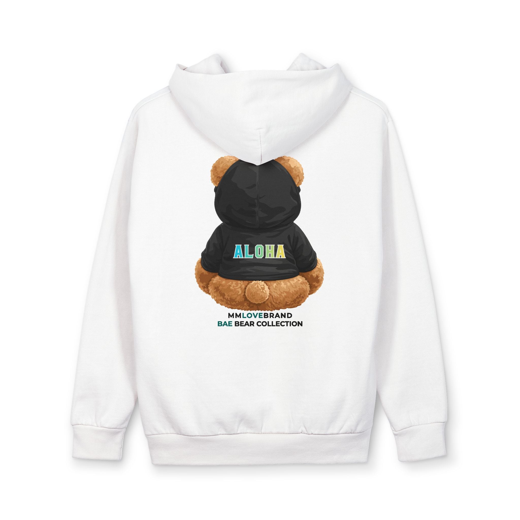 God made Aloha Bae Bear Urban Pullover Hoodie | Christian Faith Apparel | Aloha Streetwear | Aloha Street Club Collection | Bae Bear Collection | MMLoveBrand