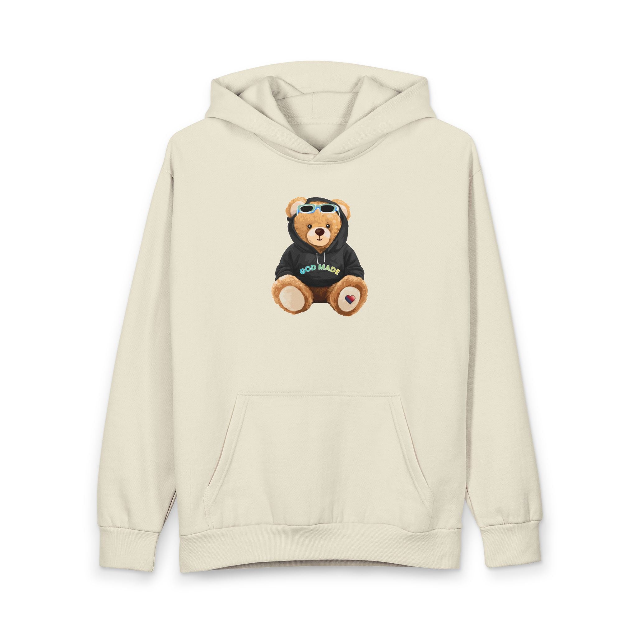 God made Aloha Bae Bear Urban Pullover Hoodie | Christian Faith Apparel | Aloha Streetwear | Aloha Street Club Collection | Bae Bear Collection | MMLoveBrand