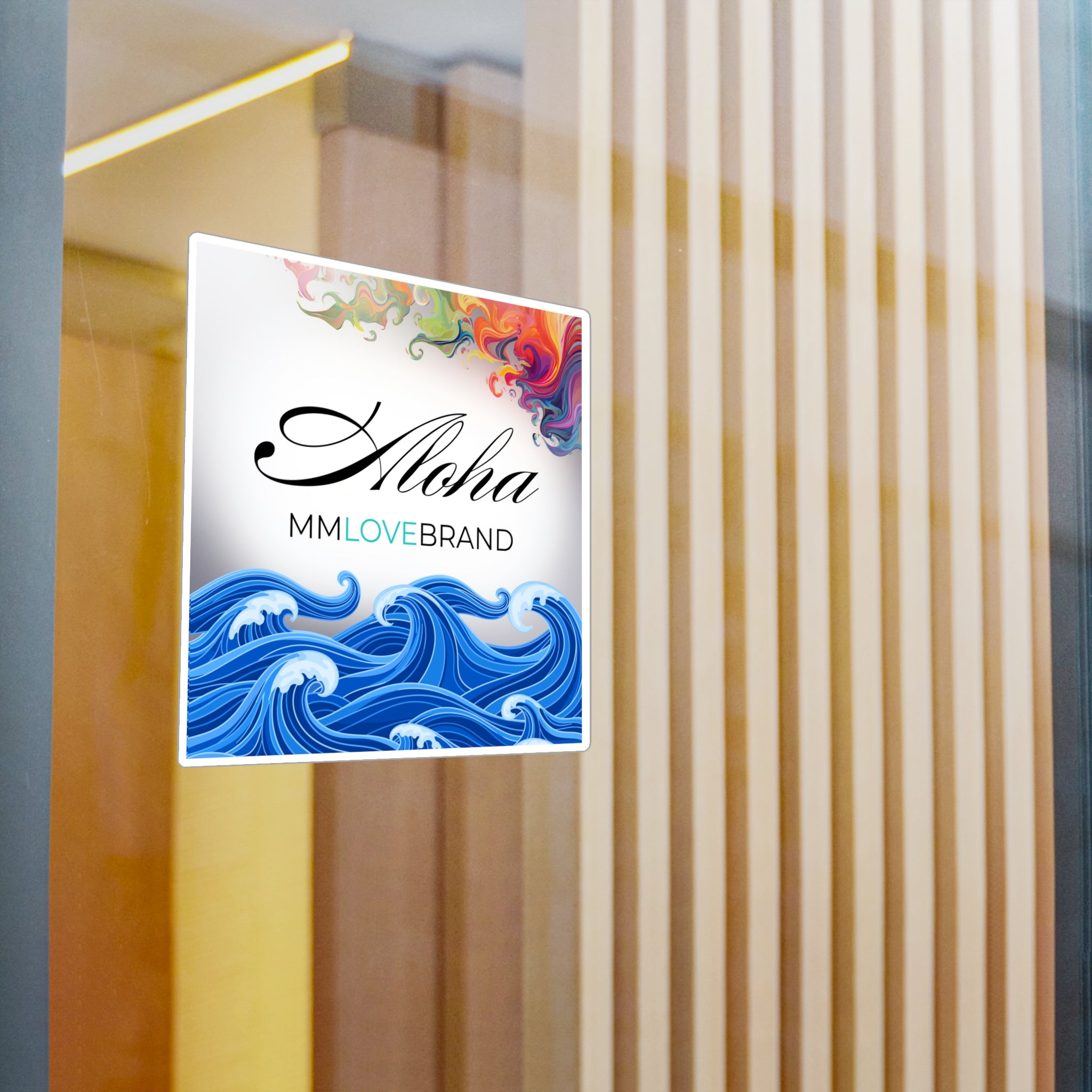 MMLoveBrand Signature Aloha Logo Kiss-Cut Vinyl Decal