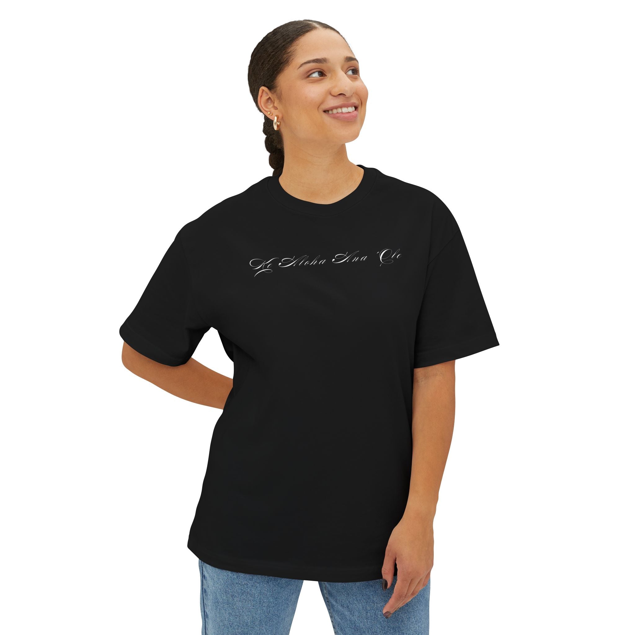 Ke Aloha Ana 'Ole Unisex Oversized Boxy Tee | God's Immeasurable Love Shirt | Christian Faith Apparel Aloha Street Club Collection | MMLoveBrand