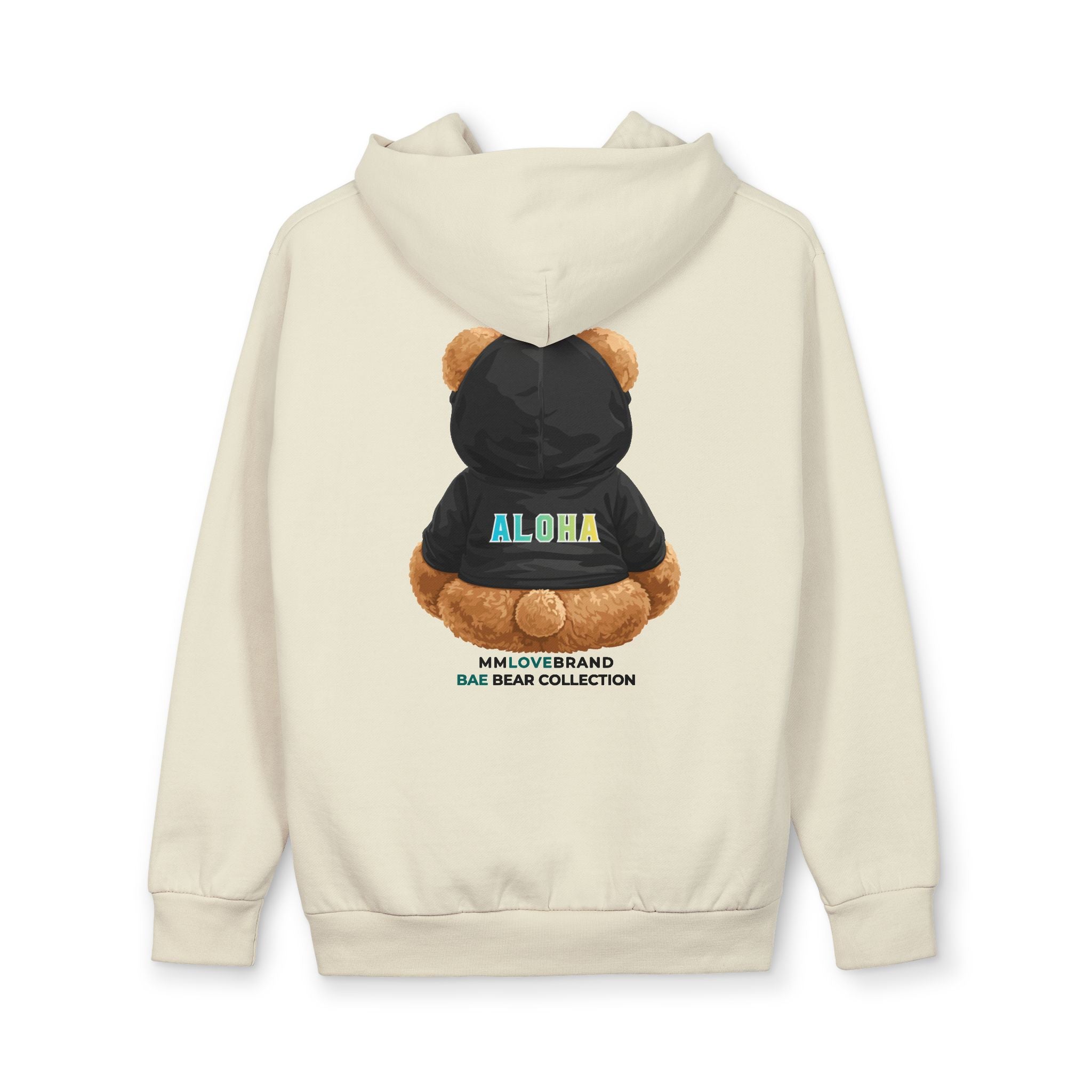 God made Aloha Bae Bear Urban Pullover Hoodie | Christian Faith Apparel | Aloha Streetwear | Aloha Street Club Collection | Bae Bear Collection | MMLoveBrand