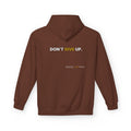 Don't Give Up Soft Style Hoodie | Christian Faith Apparel | Hustle. Love. Pray. | Prayer Hoodie | Don't Give Up Collection | MMLoveBrand