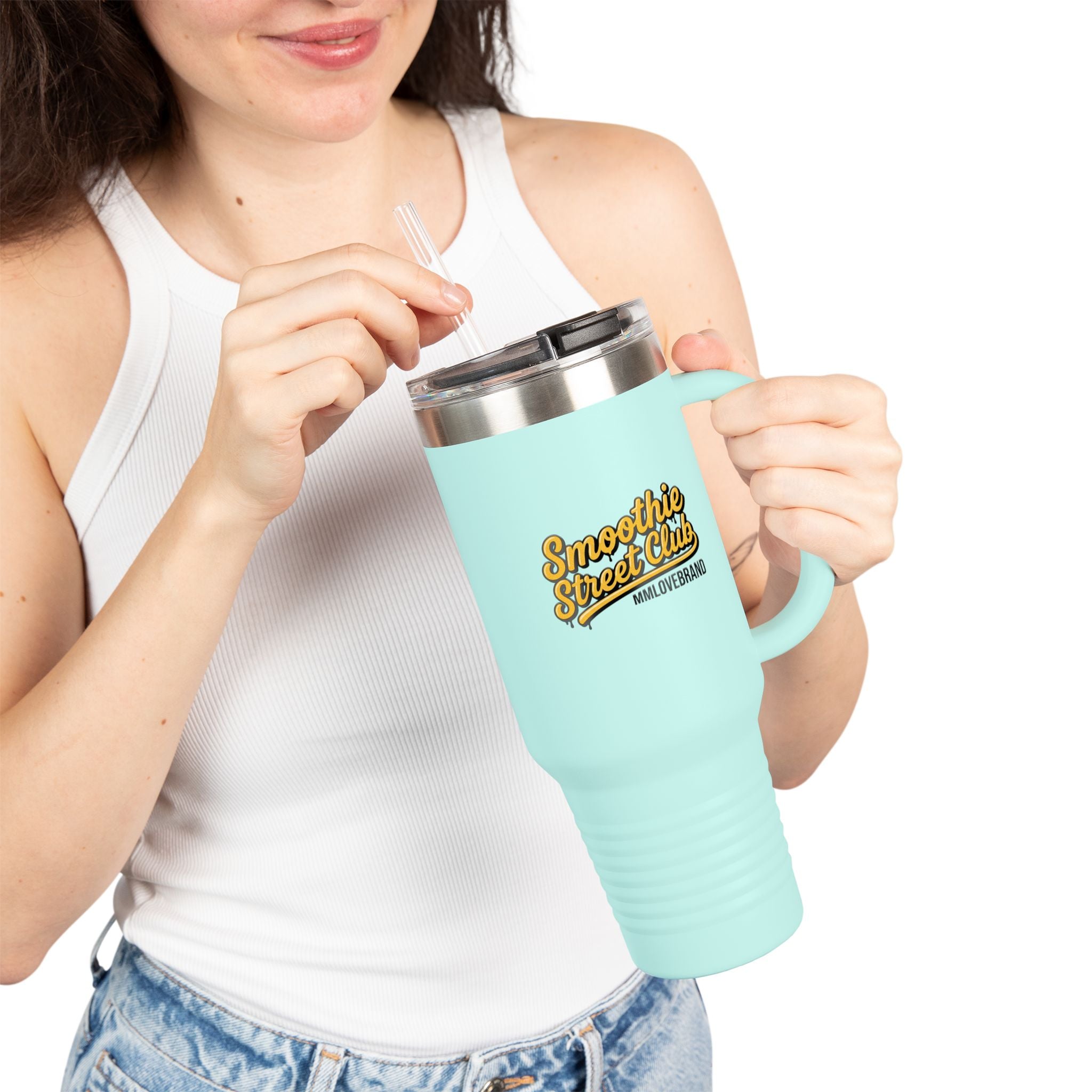Smoothie SClub West Coast Insulated Mug | 40 oz Smoothie Mug | Smoothie Tumbler | Bay Area Filipina American Entrepreneurs | Smoothie Street Club | MMLoveBrand