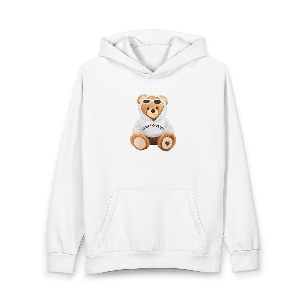 Don't Give Up Bae Bear Urban Pullover Hoodie | Christian Faith Apparel | Hustle Love Pray | Don't Give Up Collection | Bae Bear Collection | MMLoveBrand