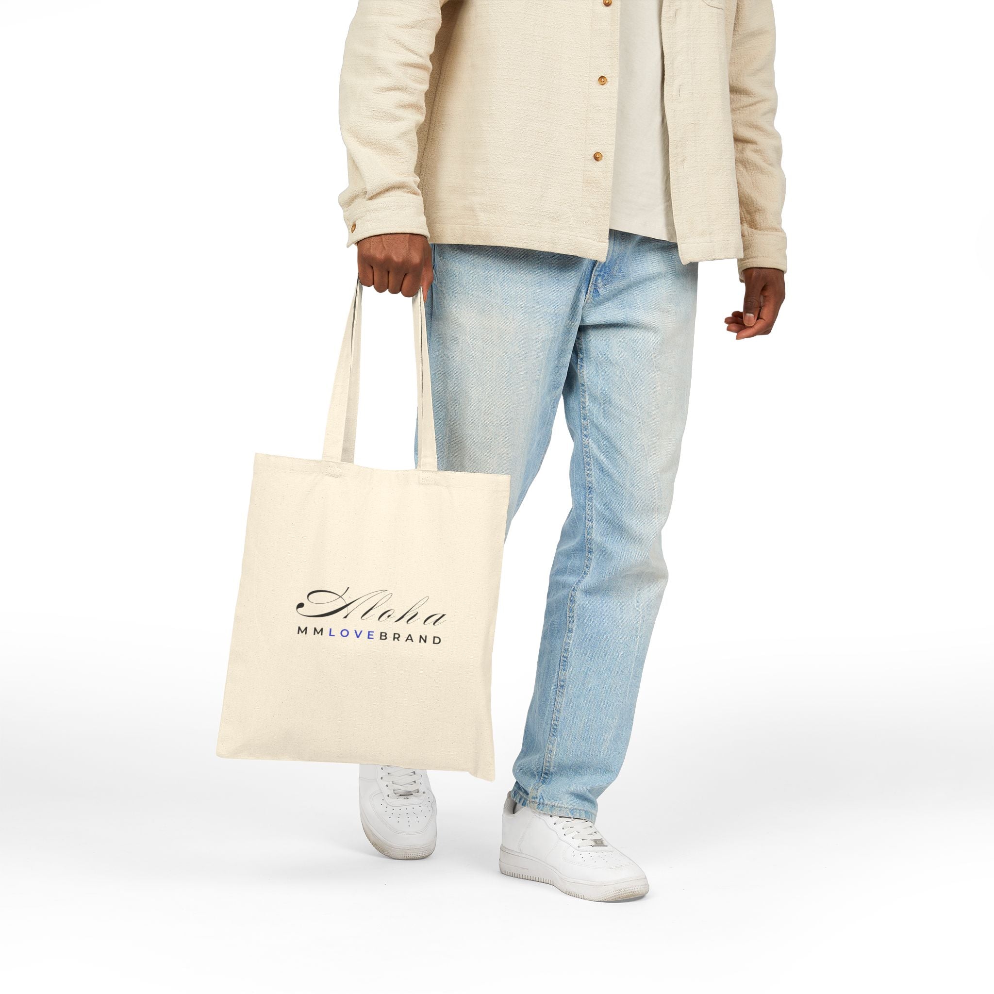 God made Aloha Cotton Canvas Tote Bag | Hawaii Tote Bag | Aloha Street Club Collection | MMLoveBrand