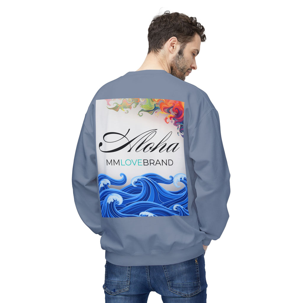 God made Aloha Soft Style Fleece Crewneck Sweatshirt | Christian Faith Apparel | Aloha Street Club Collection | MMLoveBrand