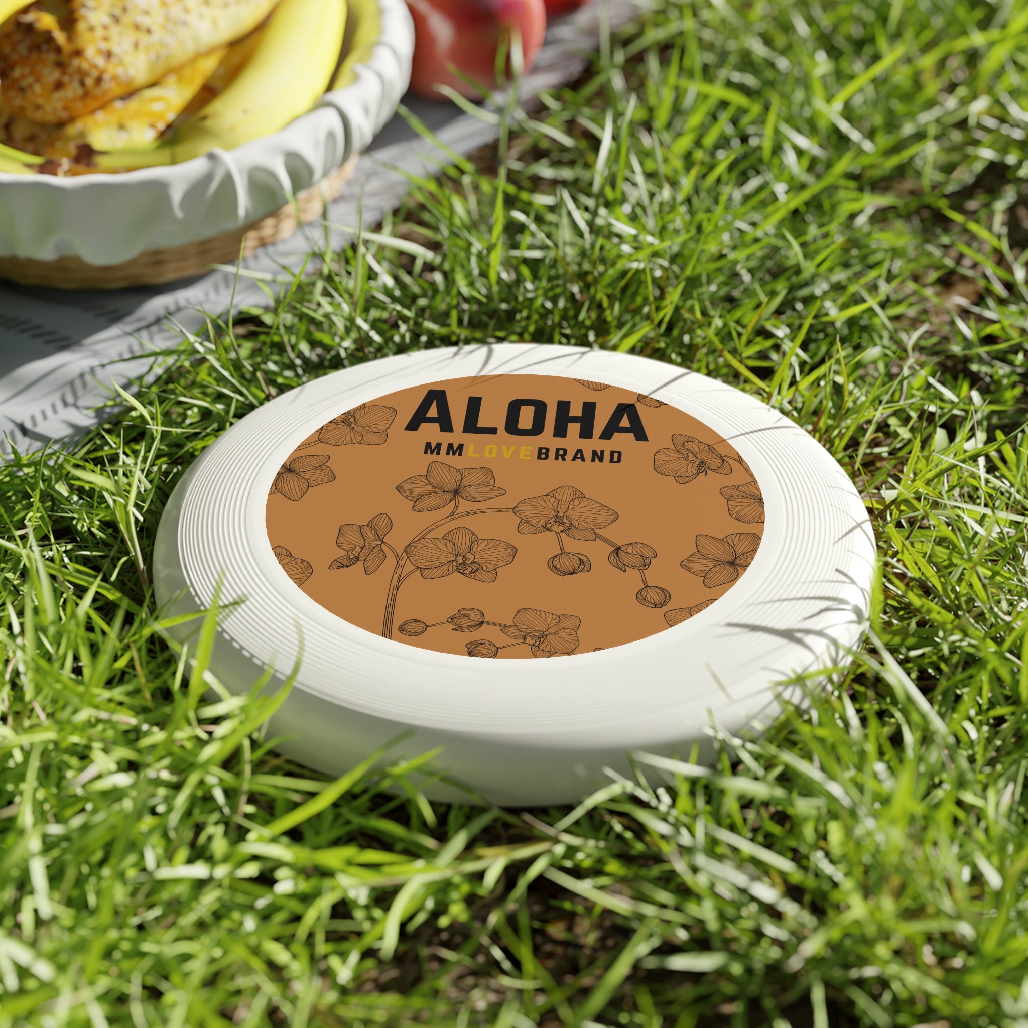 MMLoveBrand  Aloha Orchid Wham-O Frisbee | Aloha Frisbee | Orchid Lover Frisbee | MMLoveBrand