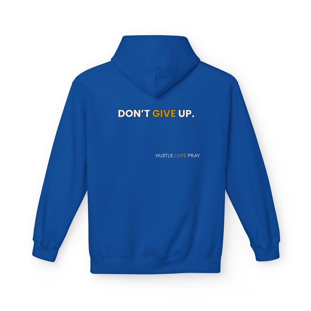 Don't Give Up Soft Style Hoodie | Christian Faith Apparel | Hustle. Love. Pray. | Prayer Hoodie | Don't Give Up Collection | MMLoveBrand