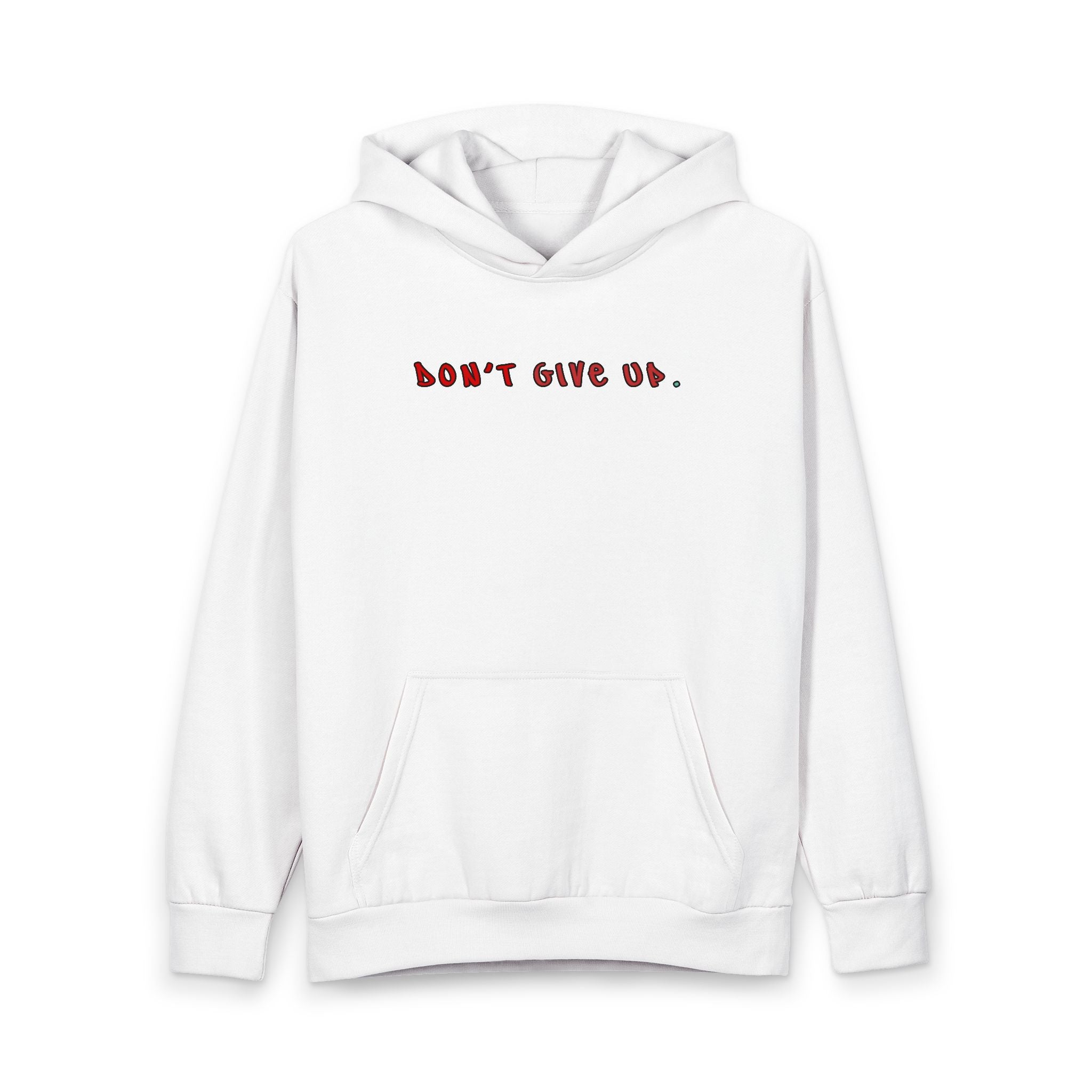 Don't Give Up Cross Urban Pullover Hoodie | Christian Faith Apparel | Prayer Hoodie | Hustle Love Pray | Don't Give Up Collection | MMLoveBrand