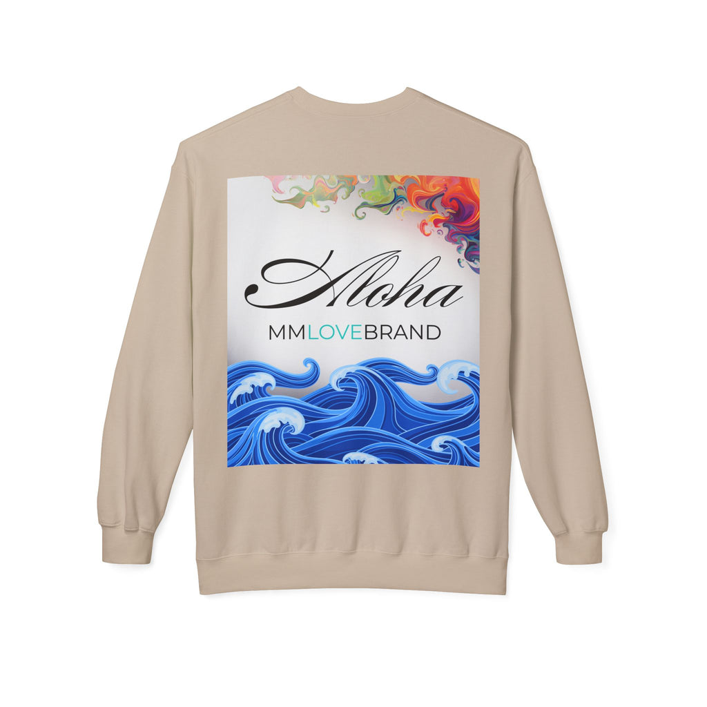 God made Aloha Soft Style Fleece Crewneck Sweatshirt | Christian Faith Apparel | Aloha Street Club Collection | MMLoveBrand