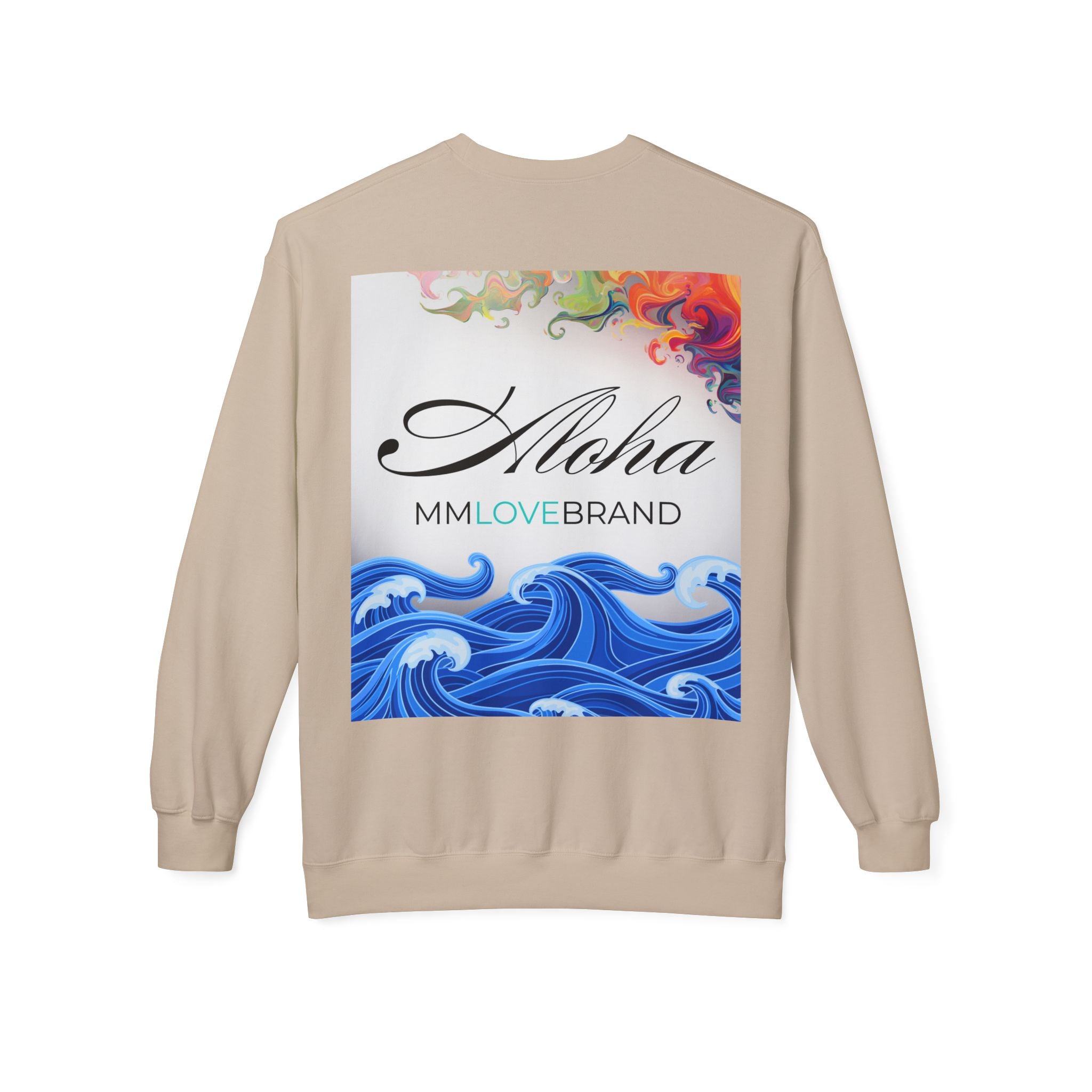 God made Aloha Soft Style Fleece Crewneck Sweatshirt | Christian Faith Apparel | Aloha Street Club Collection | MMLoveBrand