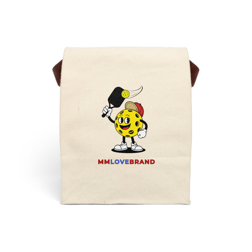 Rally Rascal Pickleballer Canvas Lunch Bag With Strap | Pickleball Swag | Lunch Bag Collection | Pickleballer Collection | Bay Area Sports Collection | MMLoveBrand