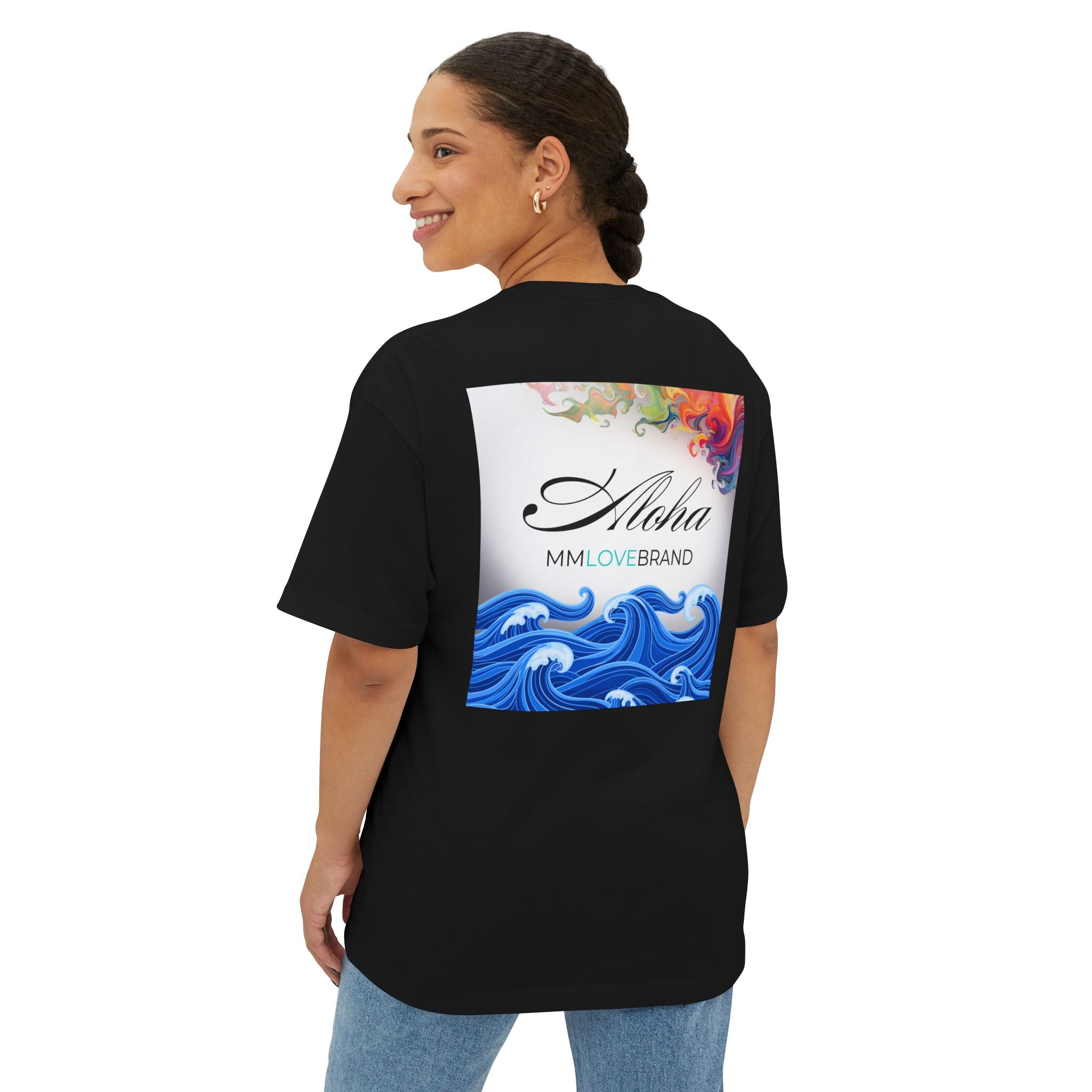 Ke Aloha Ana 'Ole Unisex Oversized Boxy Tee | God's Immeasurable Love Shirt | Christian Faith Apparel Aloha Street Club Collection | MMLoveBrand