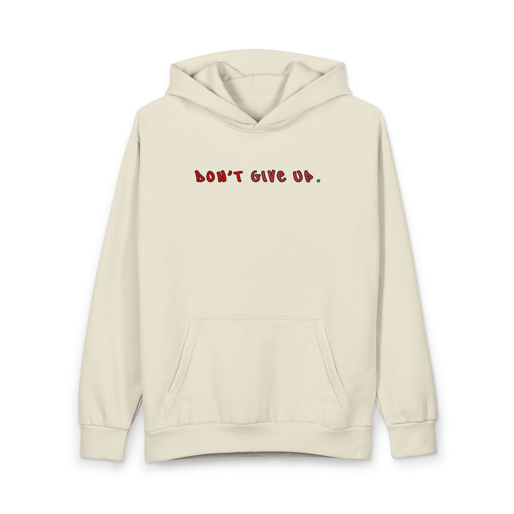 Don't Give Up Cross Urban Pullover Hoodie | Christian Faith Apparel | Prayer Hoodie | Hustle Love Pray | Don't Give Up Collection | MMLoveBrand