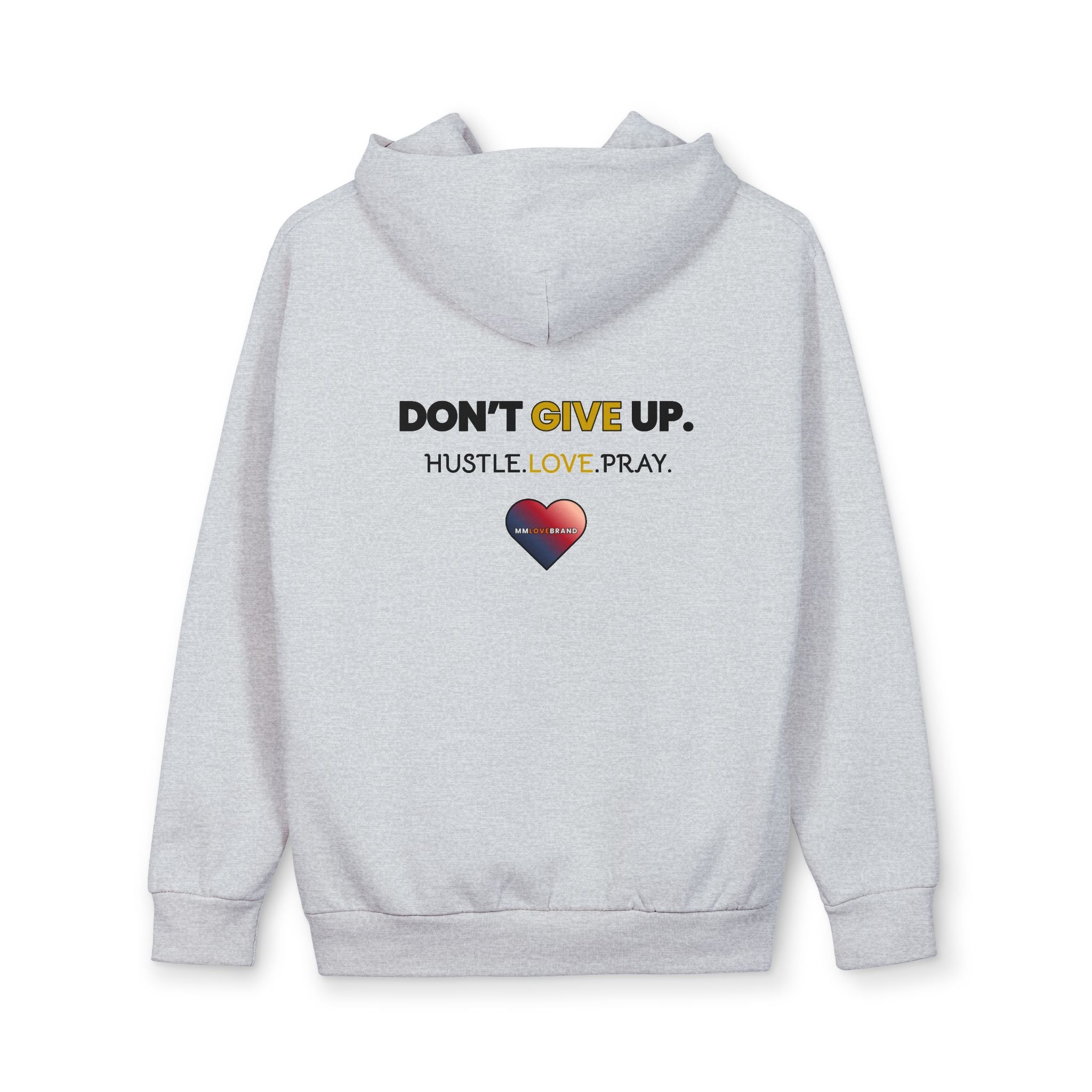 Don't Give Up Urban Pullover Hoodie | Christian Faith Apparel | Hustle Love Pray | Prayer Hoodie | Don't Give Up Collection | MMLoveBrand