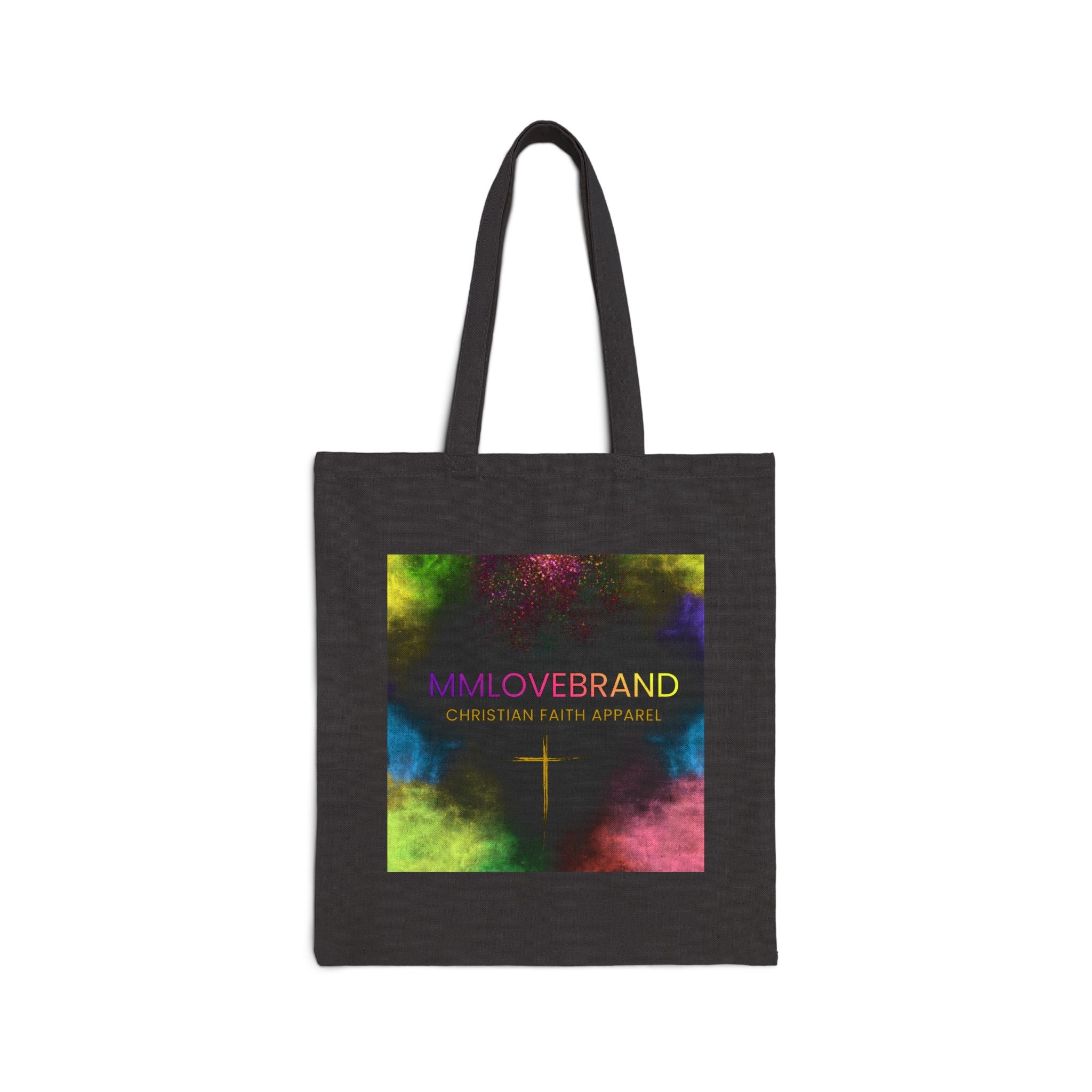Mission in the Midnight Sky Cotton Canvas Tote Bag | Christian Faith Collection | Hustle Love Pray | Don't Give Up Collection | MMLoveBrand