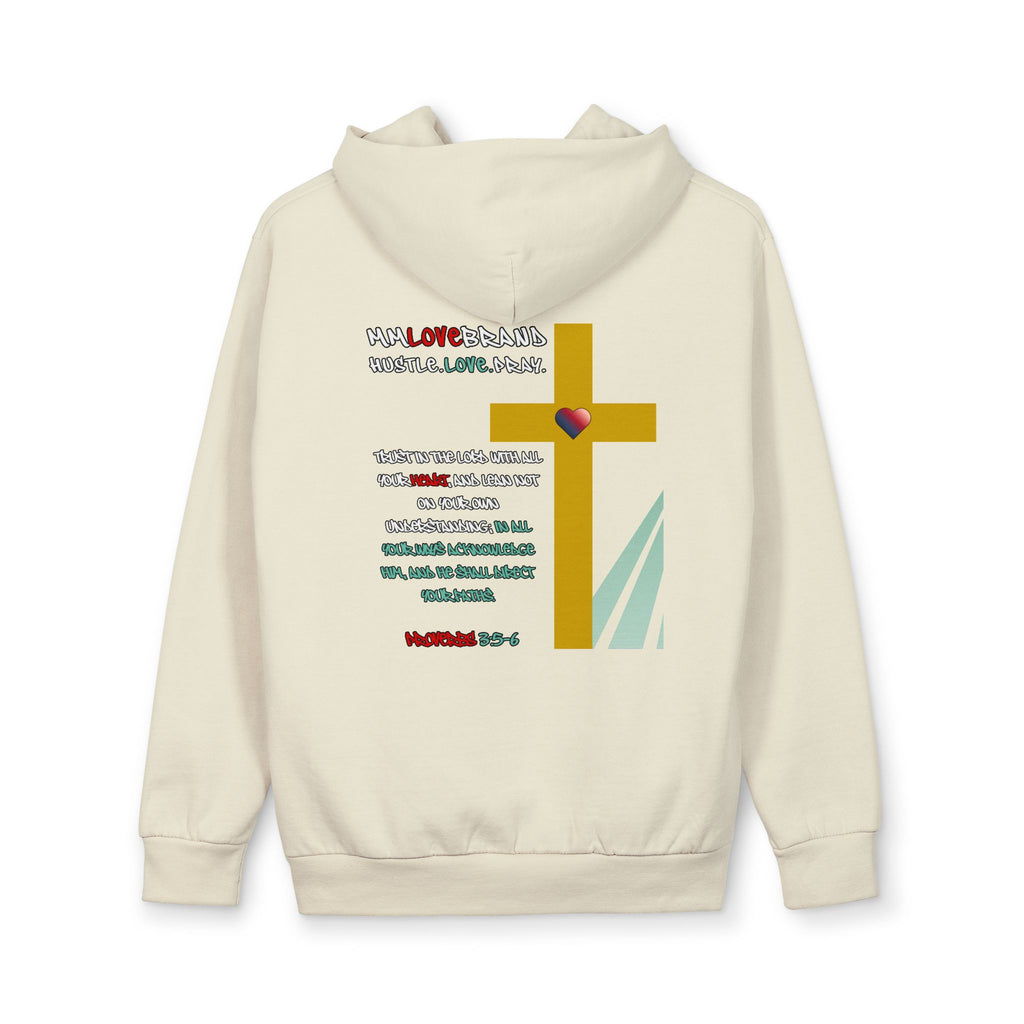 Don't Give Up Cross Urban Pullover Hoodie | Christian Faith Apparel | Prayer Hoodie | Hustle Love Pray | Don't Give Up Collection | MMLoveBrand