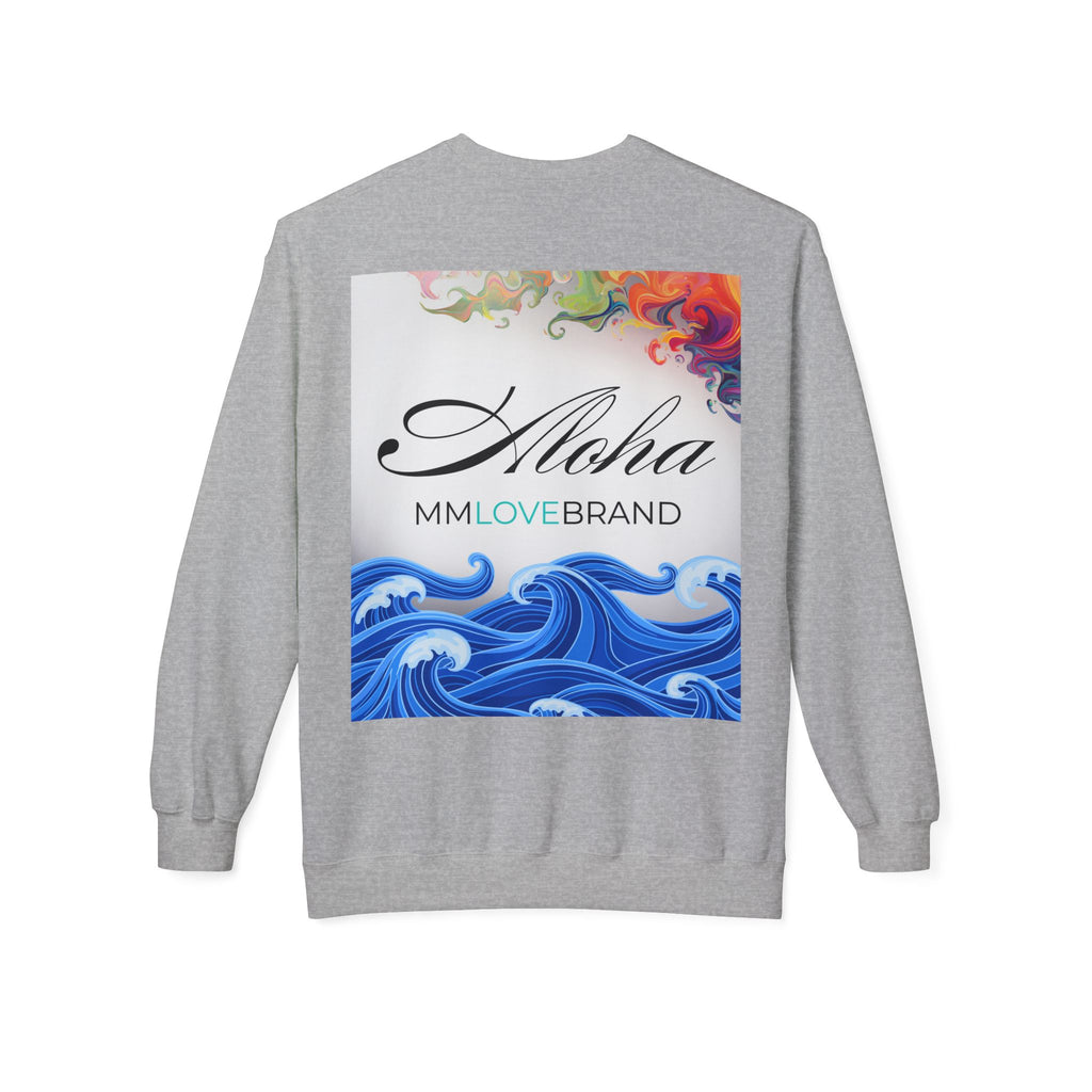 God made Aloha Soft Style Fleece Crewneck Sweatshirt | Christian Faith Apparel | Aloha Street Club Collection | MMLoveBrand