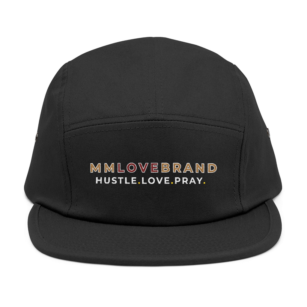 Hustle Love Pray 5 Panel Cap (Embroidery)| Bay Area Vibes & Sports Collection | Don't Give Up Collection | MMLoveBrand