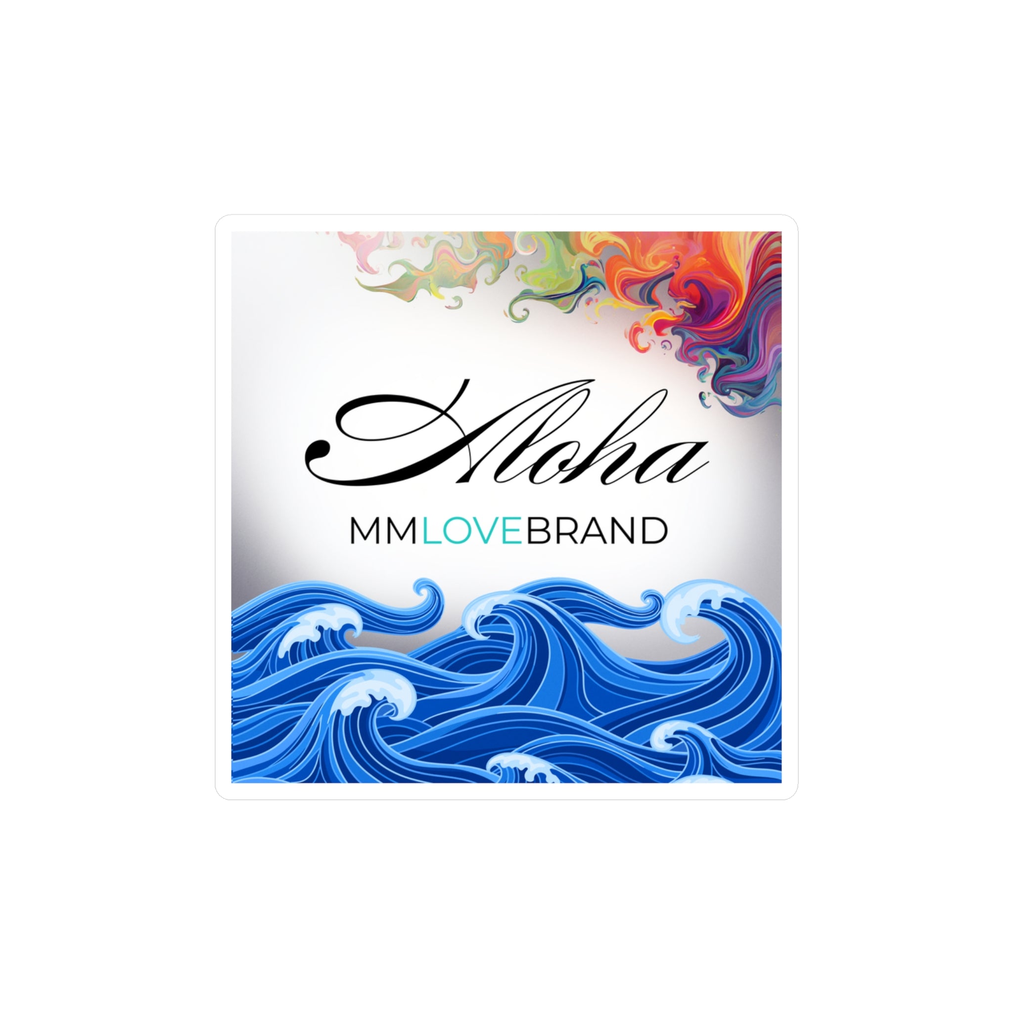 MMLoveBrand Signature Aloha Logo Kiss-Cut Vinyl Decal