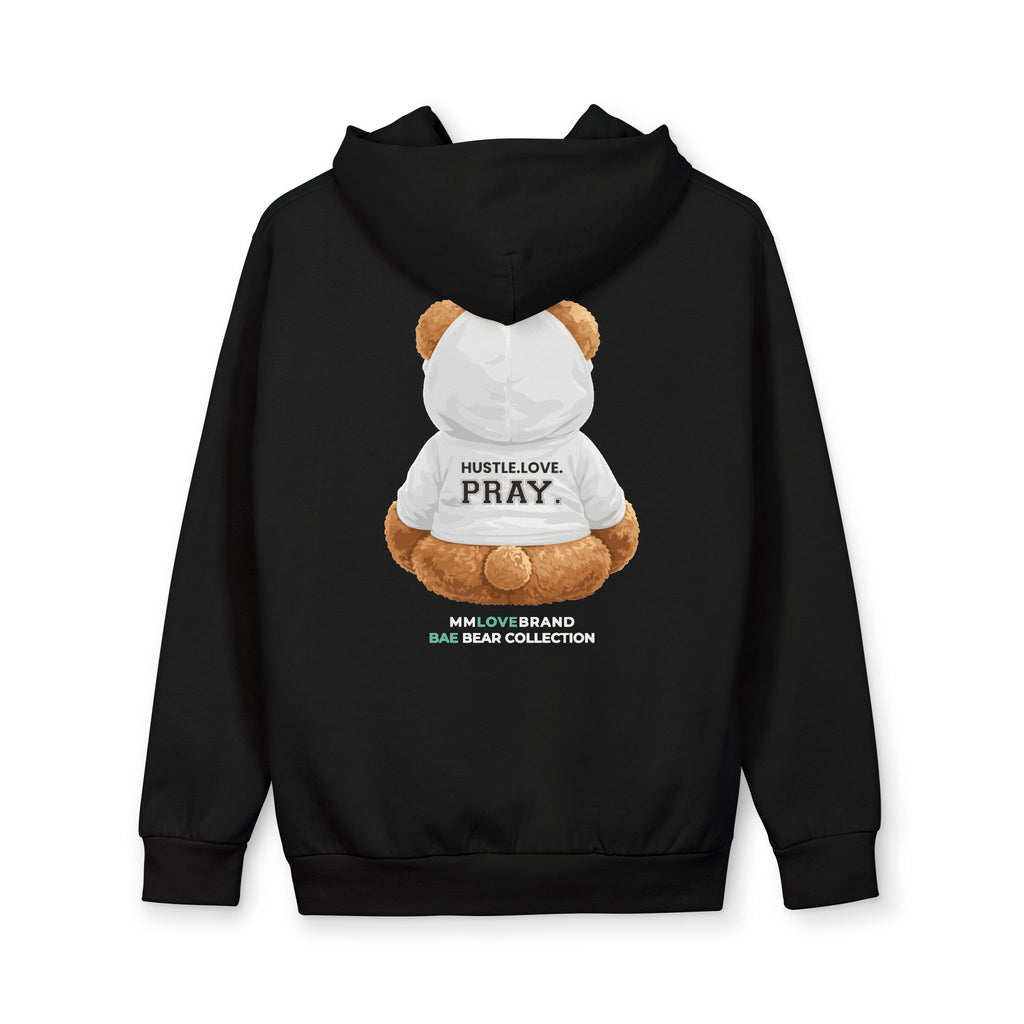 Don't Give Up Bae Bear Urban Pullover Hoodie | Christian Faith Apparel | Hustle Love Pray | Don't Give Up Collection | Bae Bear Collection | MMLoveBrand
