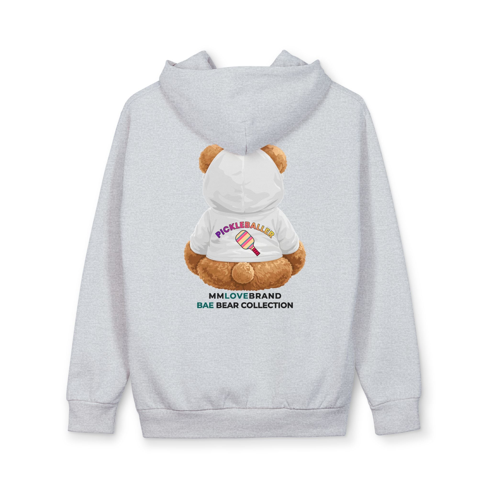 Undercover Pickleballer Bae Bear Urban Pullover Hoodie | Pickleball Swag | Bay Area Vibes & Sports Collection | Pickleballer Collection | Bae Bear Collection | MMLoveBrand