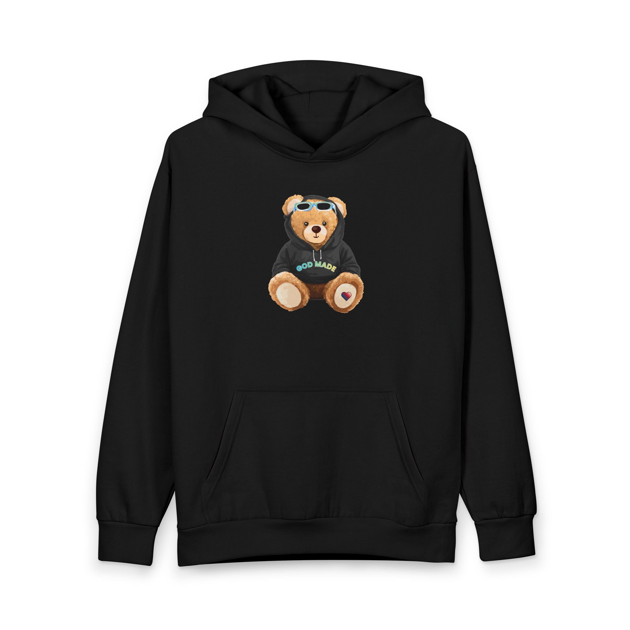 God made Aloha Bae Bear Urban Pullover Hoodie | Christian Faith Apparel | Aloha Streetwear | Aloha Street Club Collection | Bae Bear Collection | MMLoveBrand