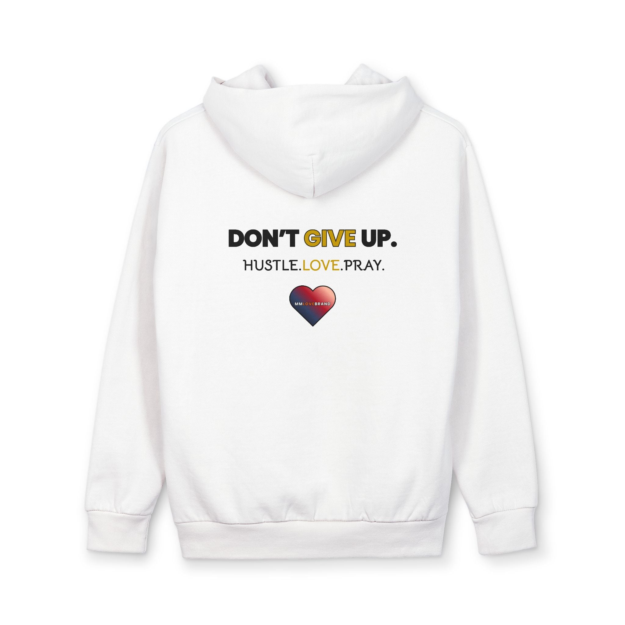 Don't Give Up Urban Pullover Hoodie | Christian Faith Apparel | Hustle Love Pray | Prayer Hoodie | Don't Give Up Collection | MMLoveBrand