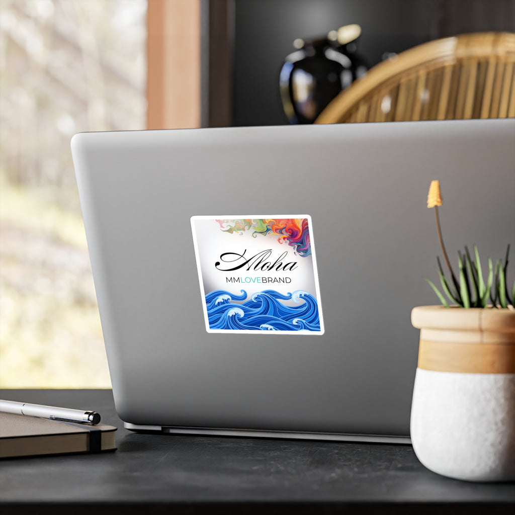 MMLoveBrand Signature Aloha Logo Kiss-Cut Vinyl Decal