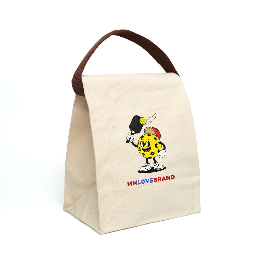 Rally Rascal Pickleballer Canvas Lunch Bag With Strap | Pickleball Swag | Lunch Bag Collection | Pickleballer Collection | Bay Area Sports Collection | MMLoveBrand