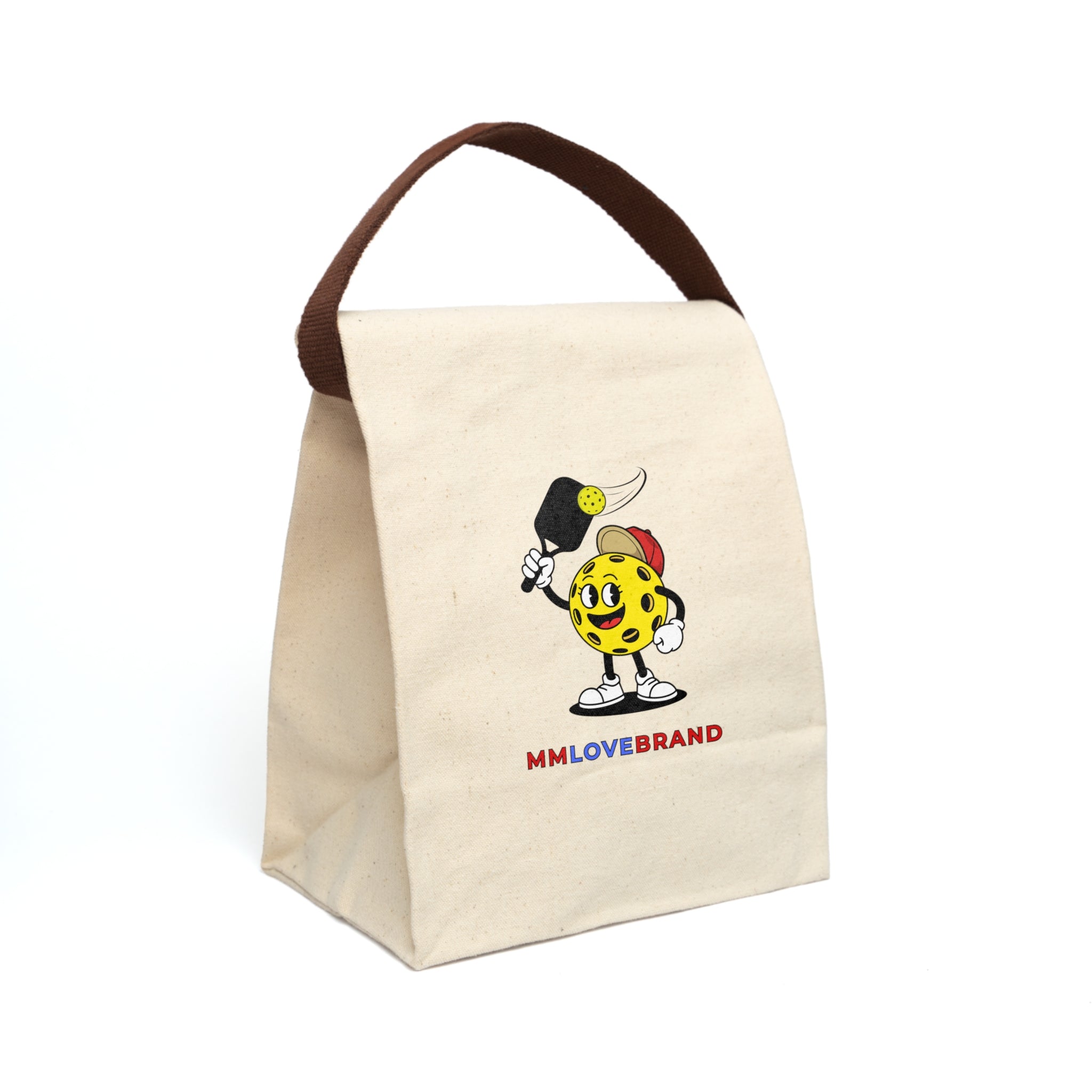Rally Rascal Pickleballer Canvas Lunch Bag With Strap | Pickleball Swag | Lunch Bag Collection | Pickleballer Collection | Bay Area Sports Collection | MMLoveBrand