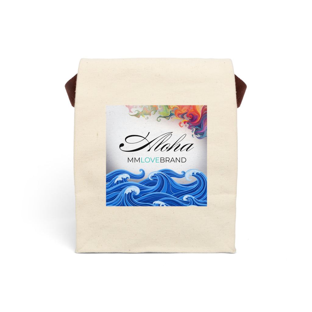 Aloha Canvas Lunch Bag With Strap | Aloha Collection | MMLoveBrand
