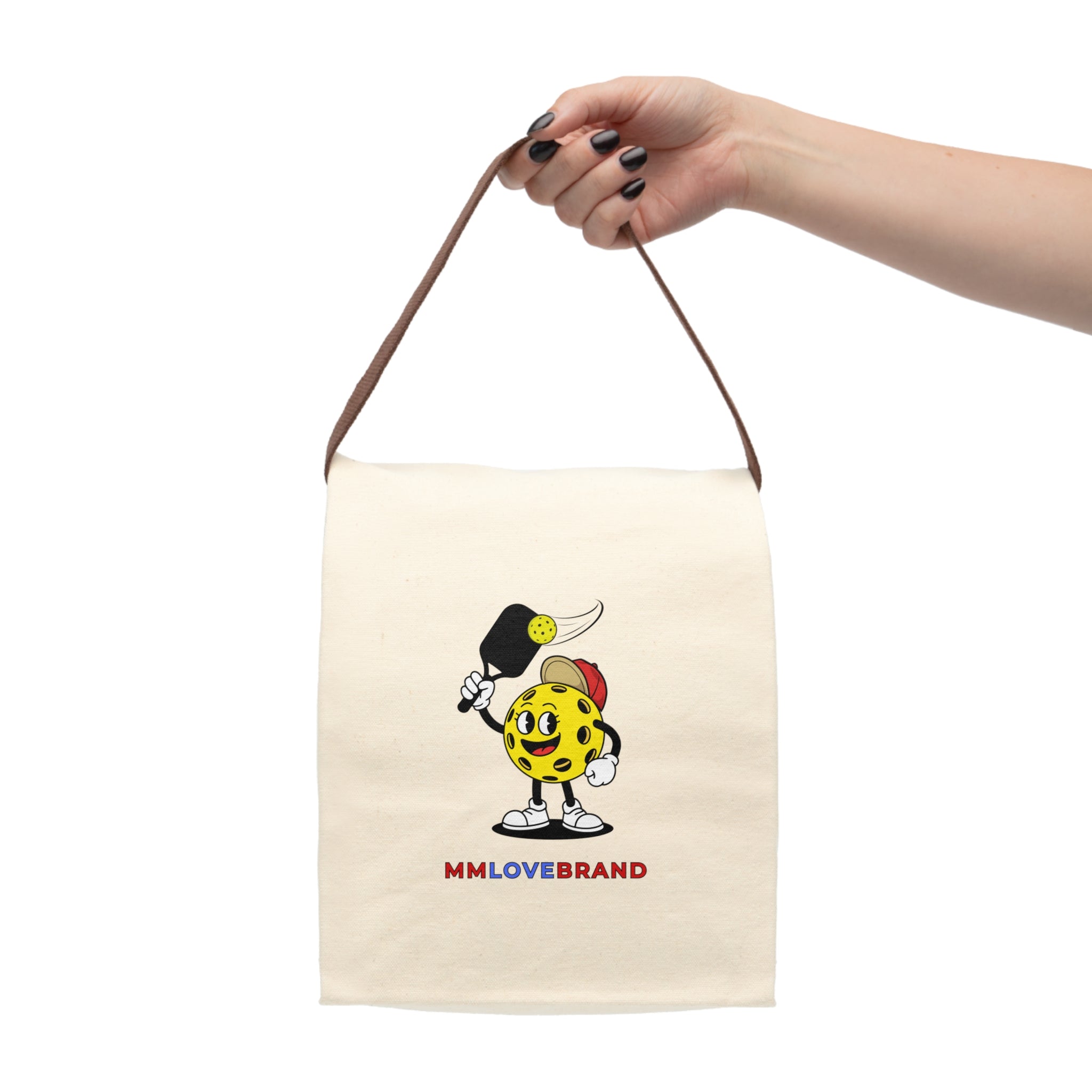 Rally Rascal Pickleballer Canvas Lunch Bag With Strap | Pickleball Swag | Lunch Bag Collection | Pickleballer Collection | Bay Area Sports Collection | MMLoveBrand