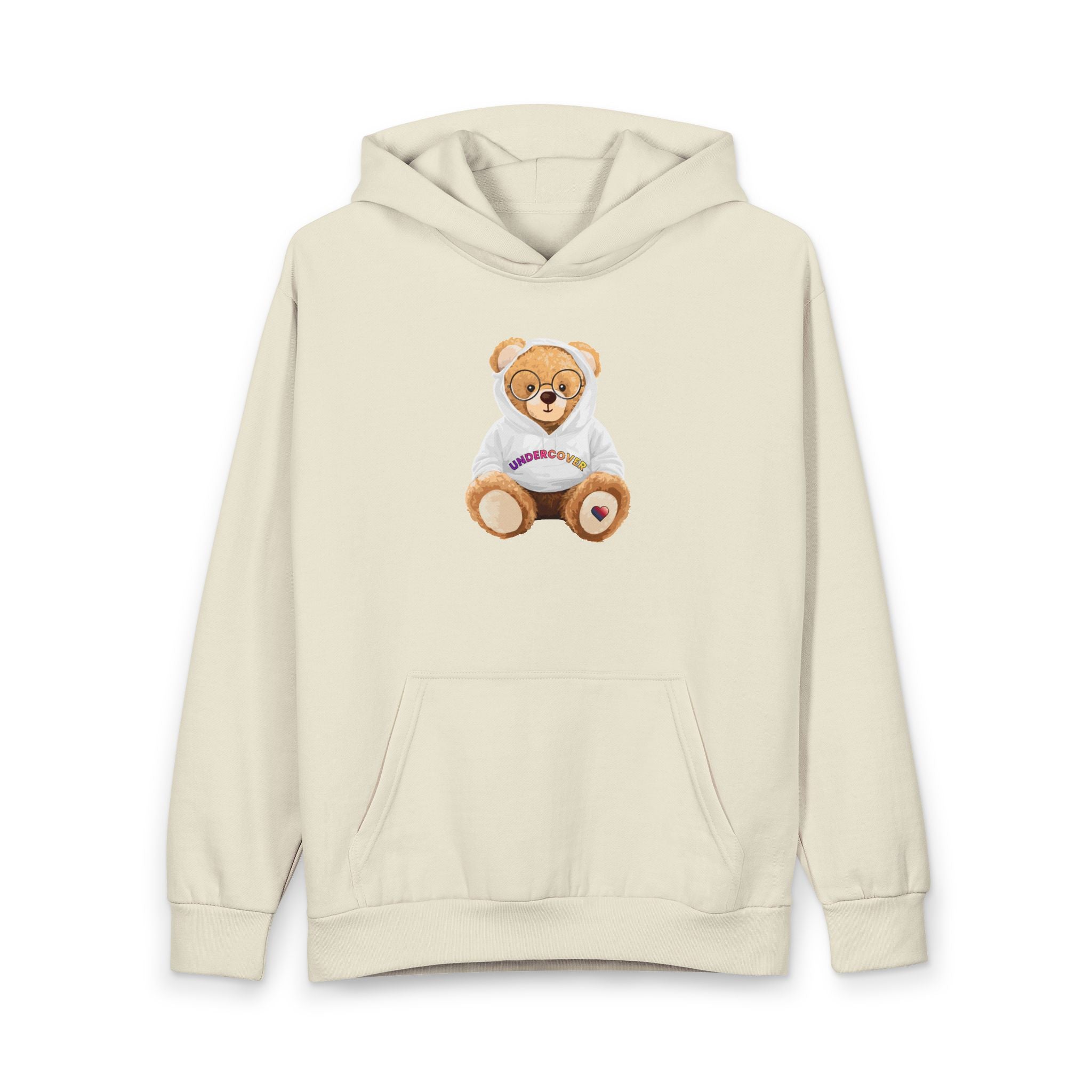 Undercover Pickleballer Bae Bear Urban Pullover Hoodie | Pickleball Swag | Bay Area Vibes & Sports Collection | Pickleballer Collection | Bae Bear Collection | MMLoveBrand
