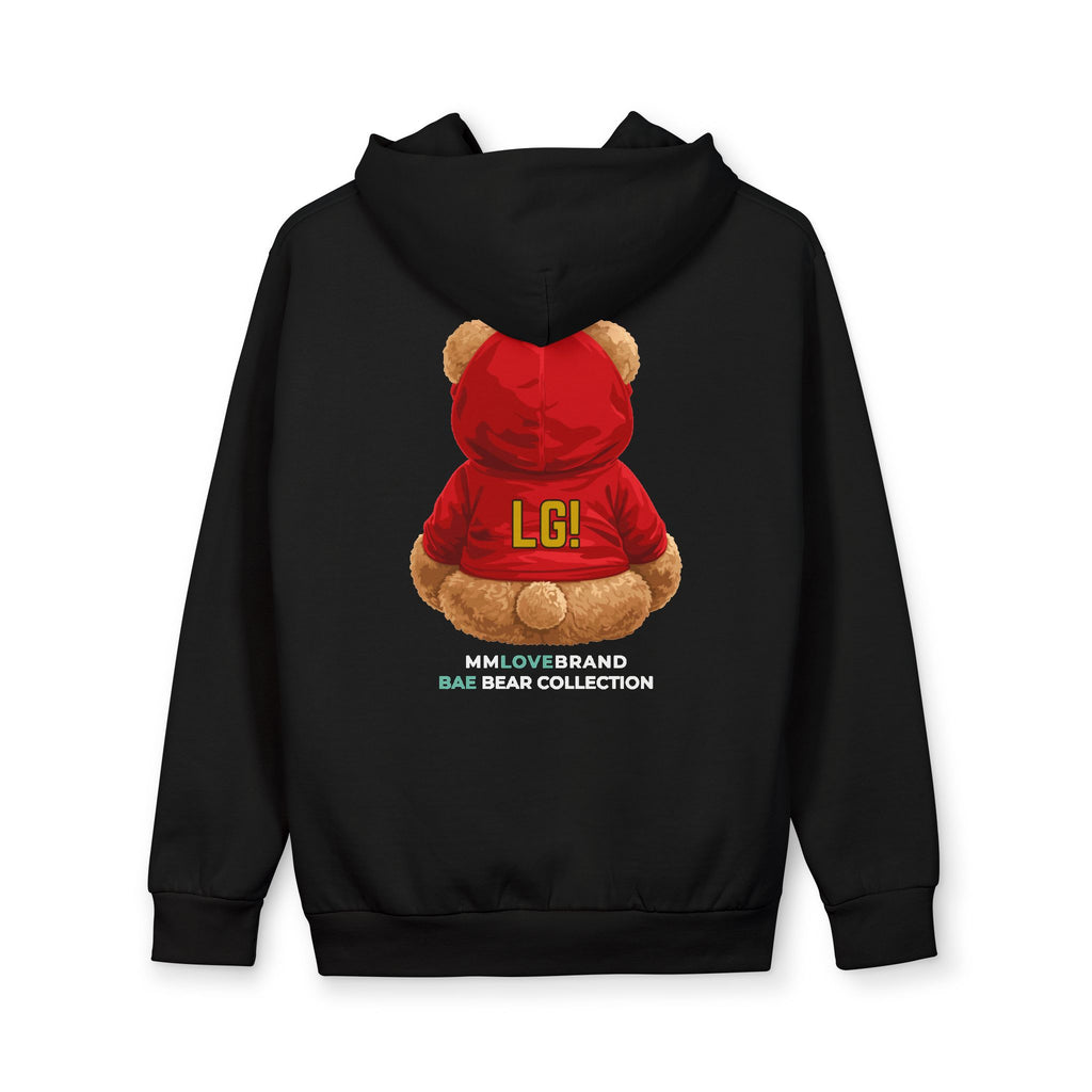 Game Day Bae Bear Urban Pullover Hoodie | Football Teddy Bear | San Francisco Gift | Bay Area Vibes & Sports Collection | Bae Bear Collection | MMLoveBrand