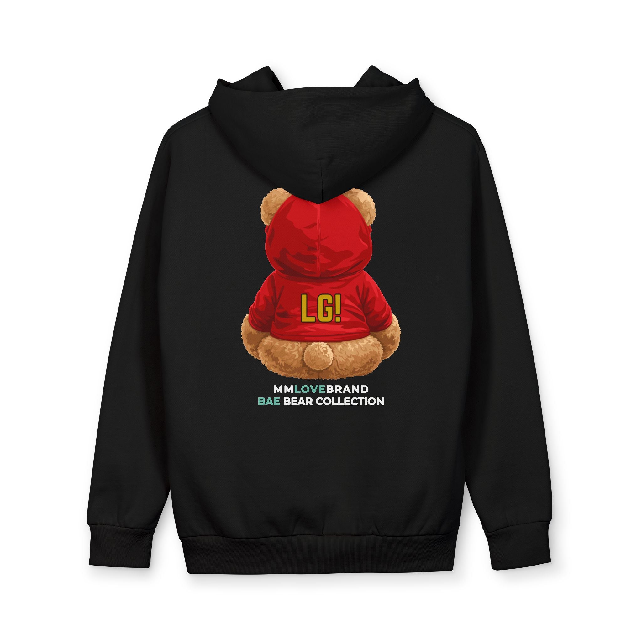 Game Day Bae Bear Urban Pullover Hoodie | Football Teddy Bear | San Francisco Gift | Bay Area Vibes & Sports Collection | Bae Bear Collection | MMLoveBrand