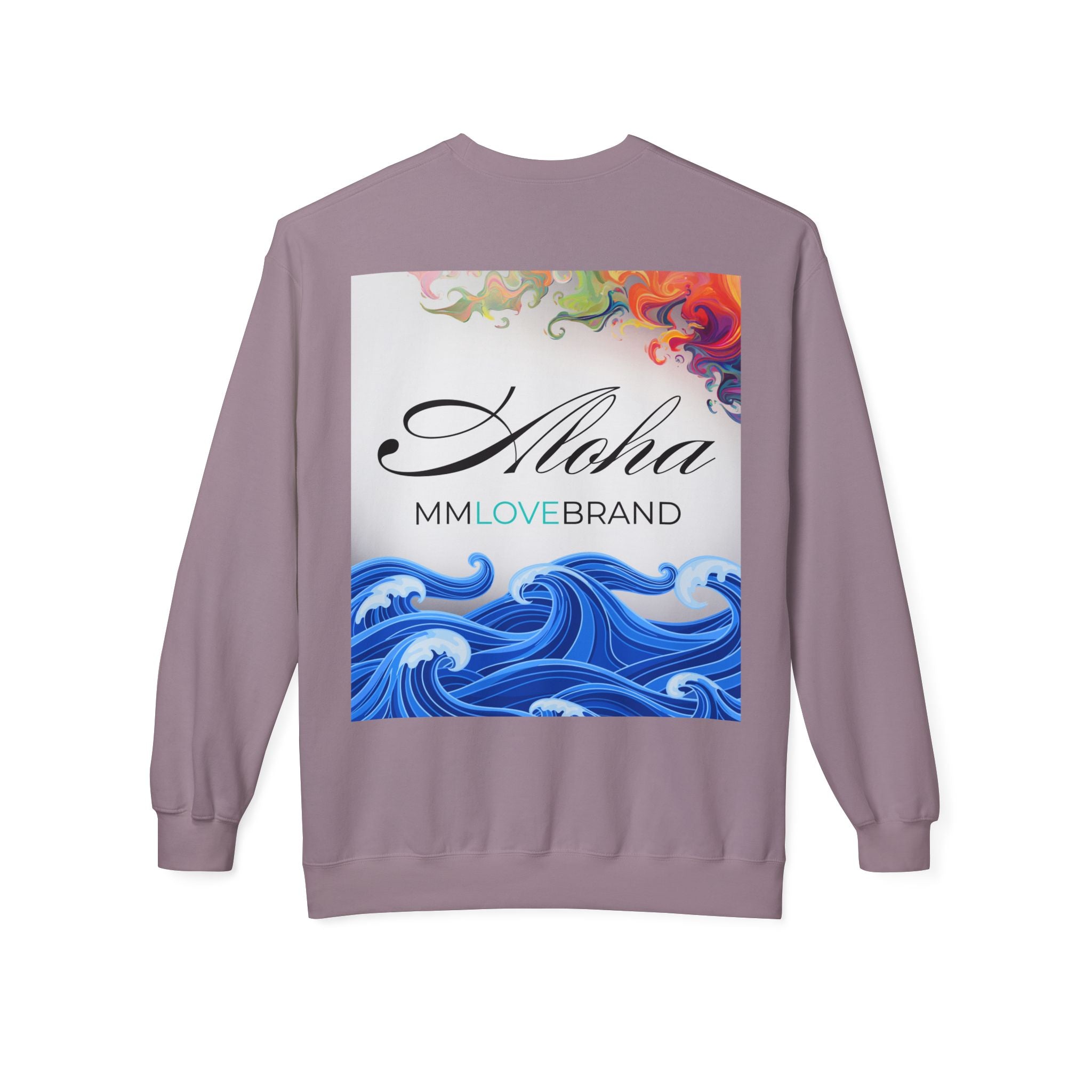 God made Aloha Soft Style Fleece Crewneck Sweatshirt | Christian Faith Apparel | Aloha Street Club Collection | MMLoveBrand
