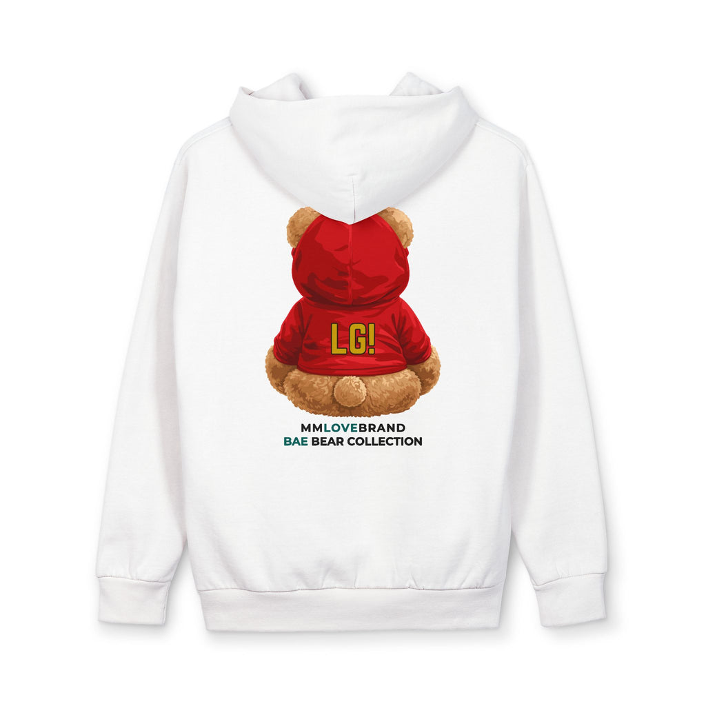 Game Day Bae Bear Urban Pullover Hoodie | Football Teddy Bear | San Francisco Gift | Bay Area Vibes & Sports Collection | Bae Bear Collection | MMLoveBrand