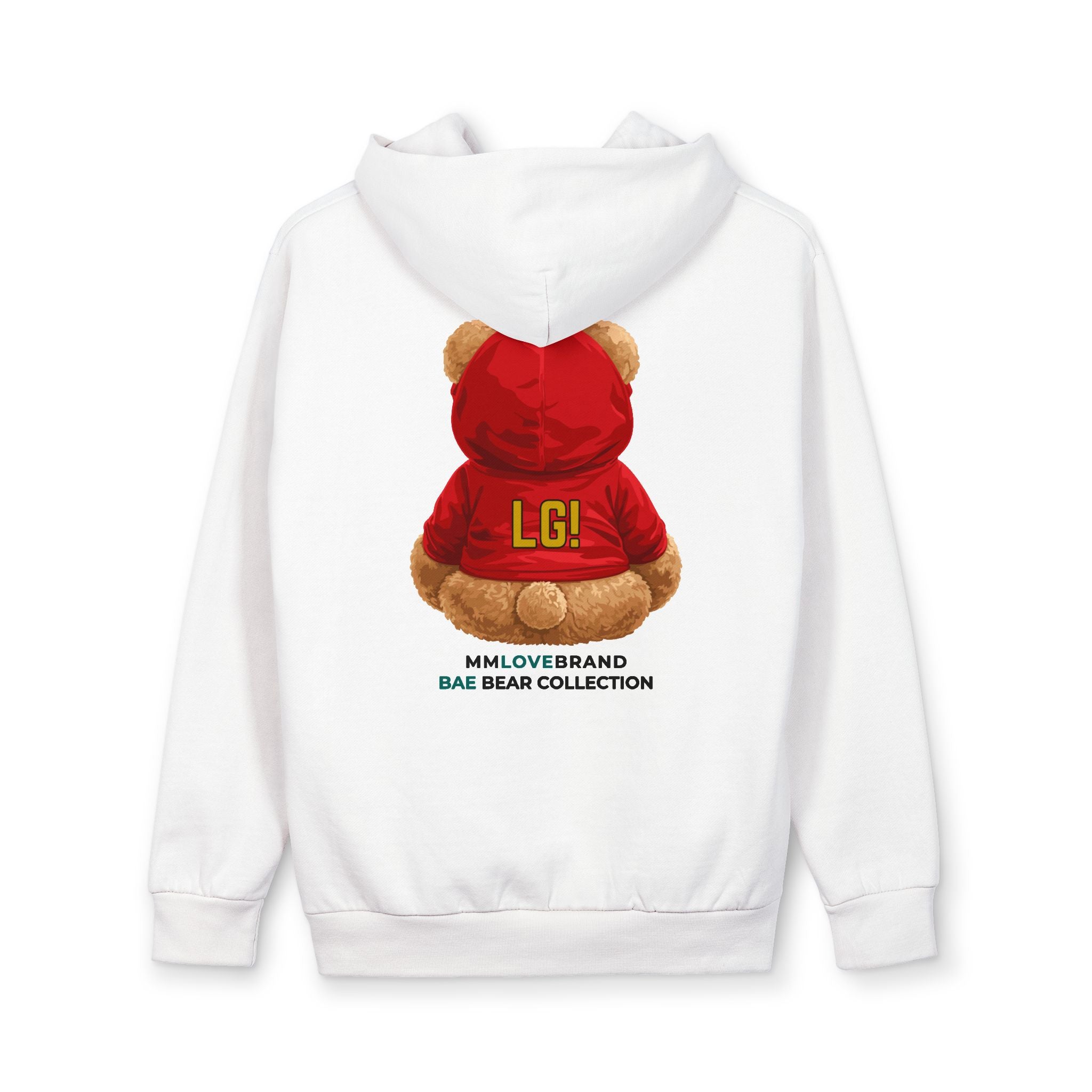Game Day Bae Bear Urban Pullover Hoodie | Football Teddy Bear | San Francisco Gift | Bay Area Vibes & Sports Collection | Bae Bear Collection | MMLoveBrand
