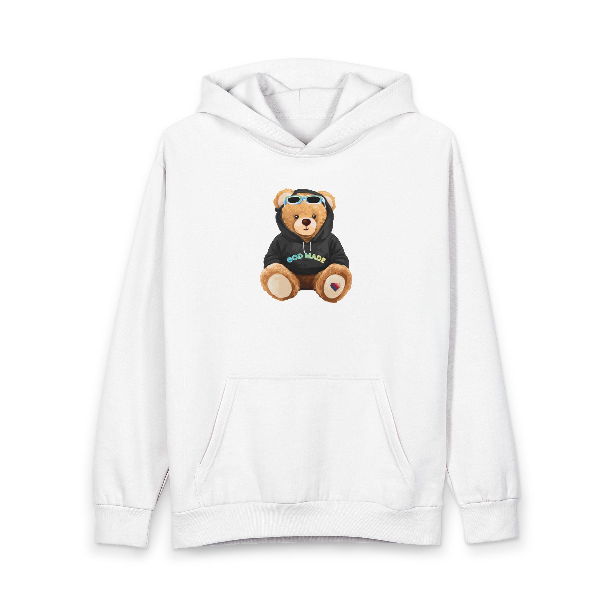 God made Aloha Bae Bear Urban Pullover Hoodie | Christian Faith Apparel | Aloha Streetwear | Aloha Street Club Collection | Bae Bear Collection | MMLoveBrand
