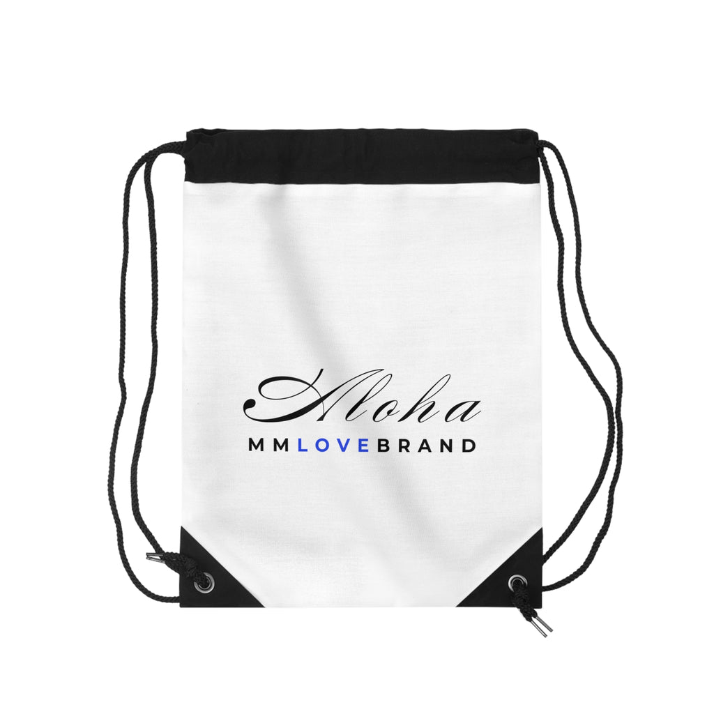 Aloha and Waves Drawstring Bag | Christian Faith Apparel | Aloha Prayer Bag | Hustle Love Pray | Aloha Street Club Collection | MMLoveBrand