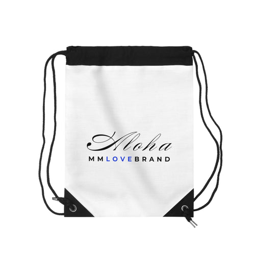 Aloha and Waves Drawstring Bag | Christian Faith Apparel | Aloha Prayer Bag | Hustle Love Pray | Aloha Street Club Collection | MMLoveBrand