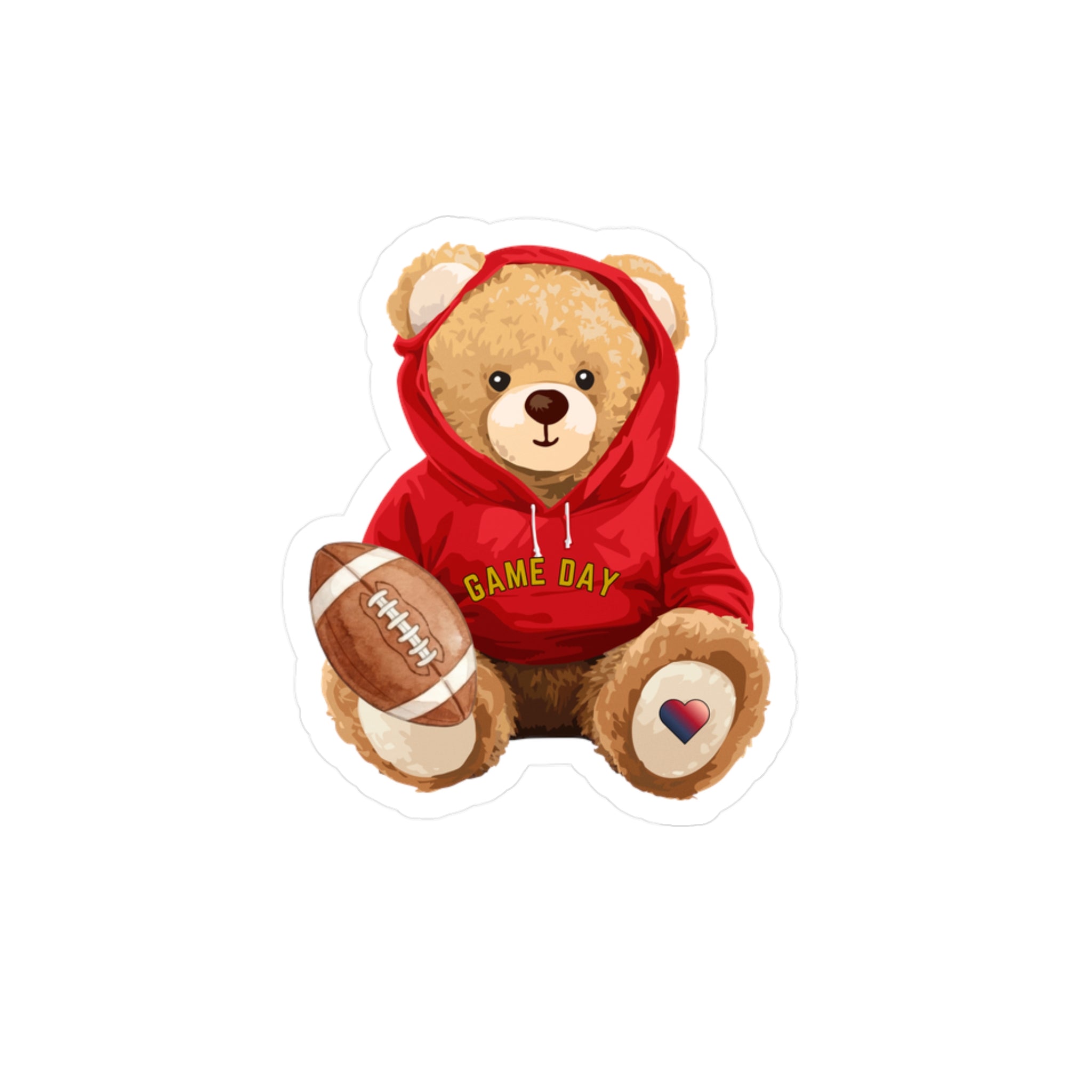 Game Day Bae Bear Vinyl Decal | Football Sticker | Bay Area Vibes & Sports Collection | Bae Bear Collection | MMLoveBrand