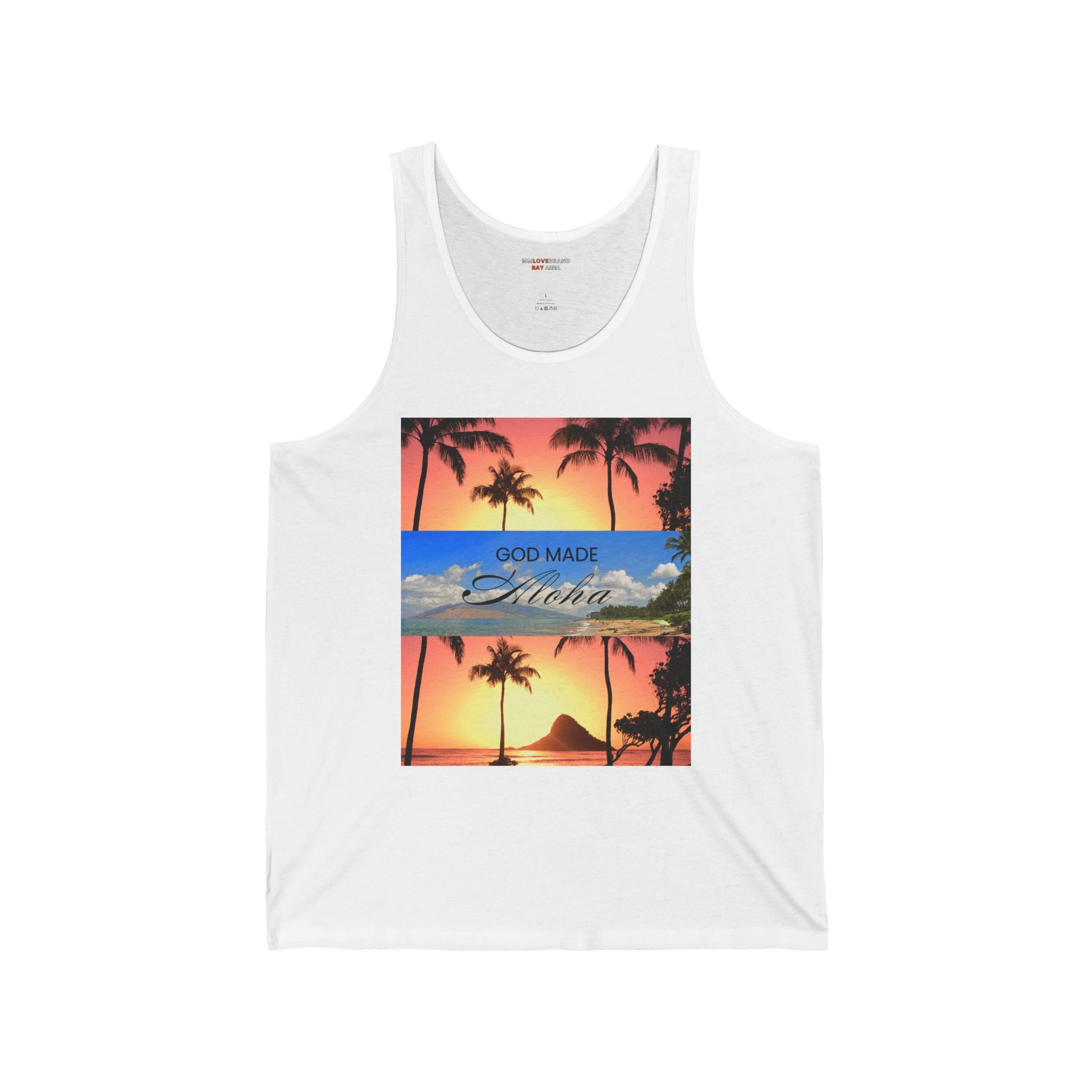 God made Aloha Unisex Jersey Tank | Christian Faith Apparel | Aloha Street Club Collection | MMLoveBrand
