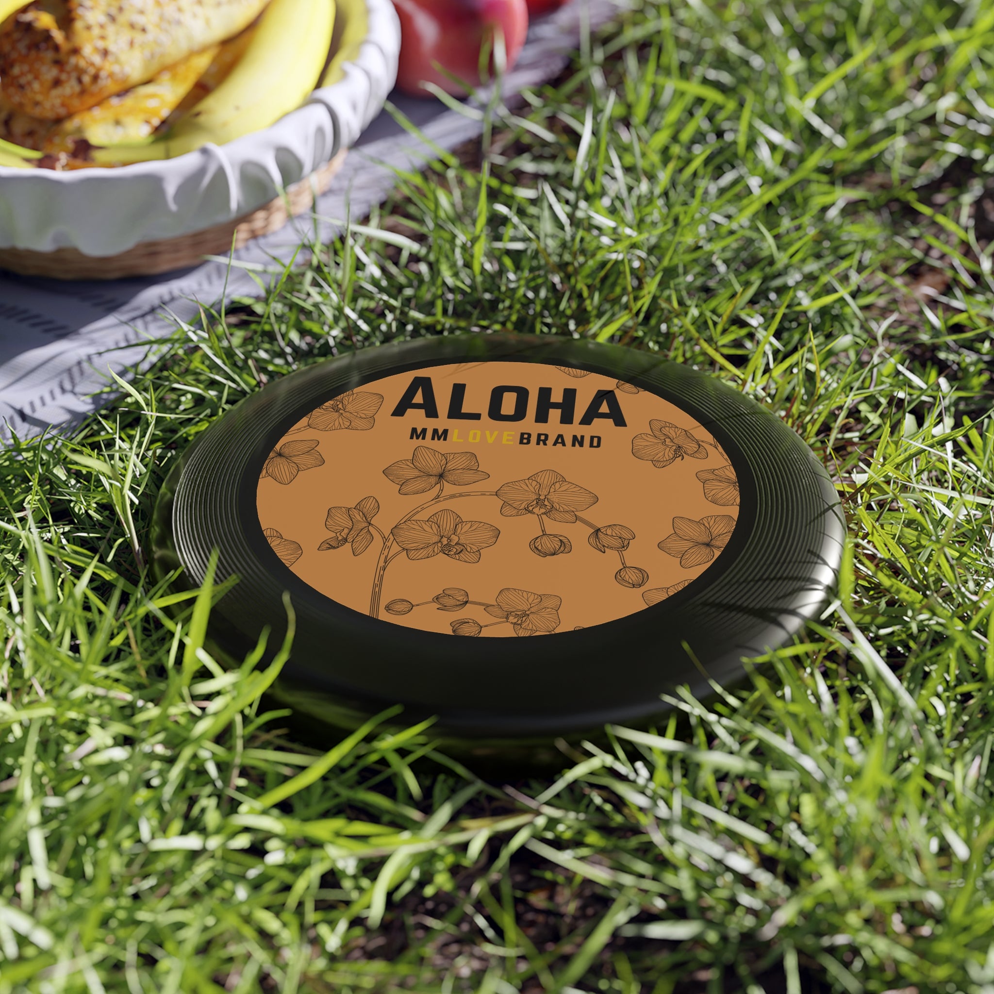MMLoveBrand  Aloha Orchid Wham-O Frisbee | Aloha Frisbee | Orchid Lover Frisbee | MMLoveBrand