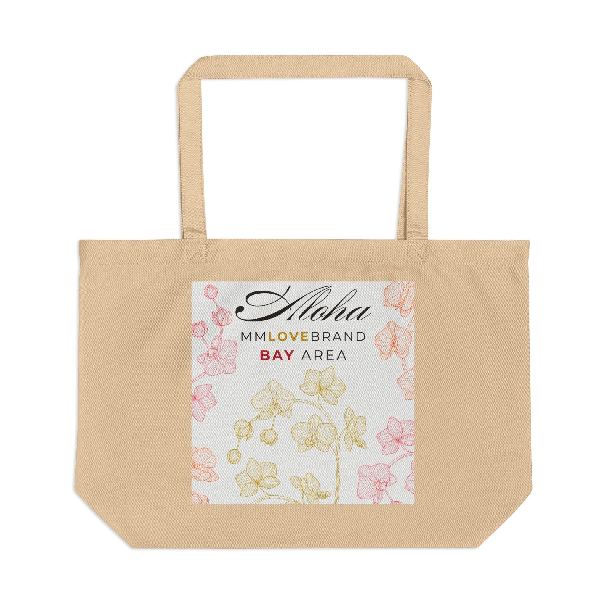 Aloha Orchid Large Eco Tote | Orchid Tote Bag | Aloha Street Club Collection | MMLoveBrand