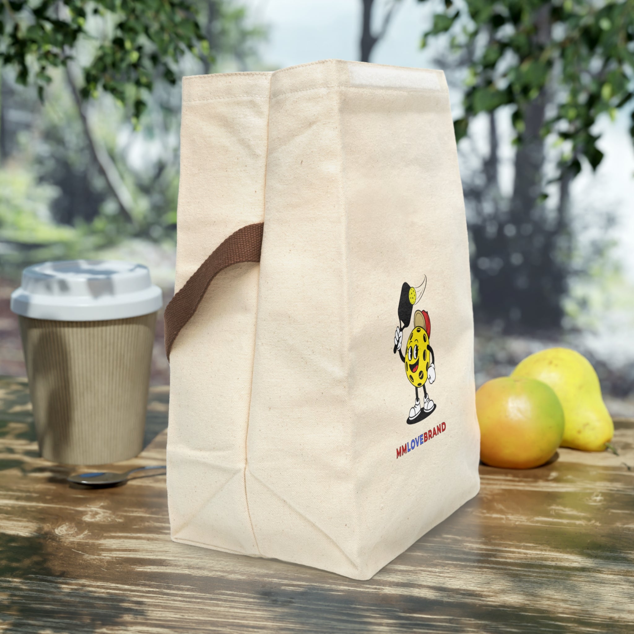 Rally Rascal Pickleballer Canvas Lunch Bag With Strap | Pickleball Swag | Lunch Bag Collection | Pickleballer Collection | Bay Area Sports Collection | MMLoveBrand