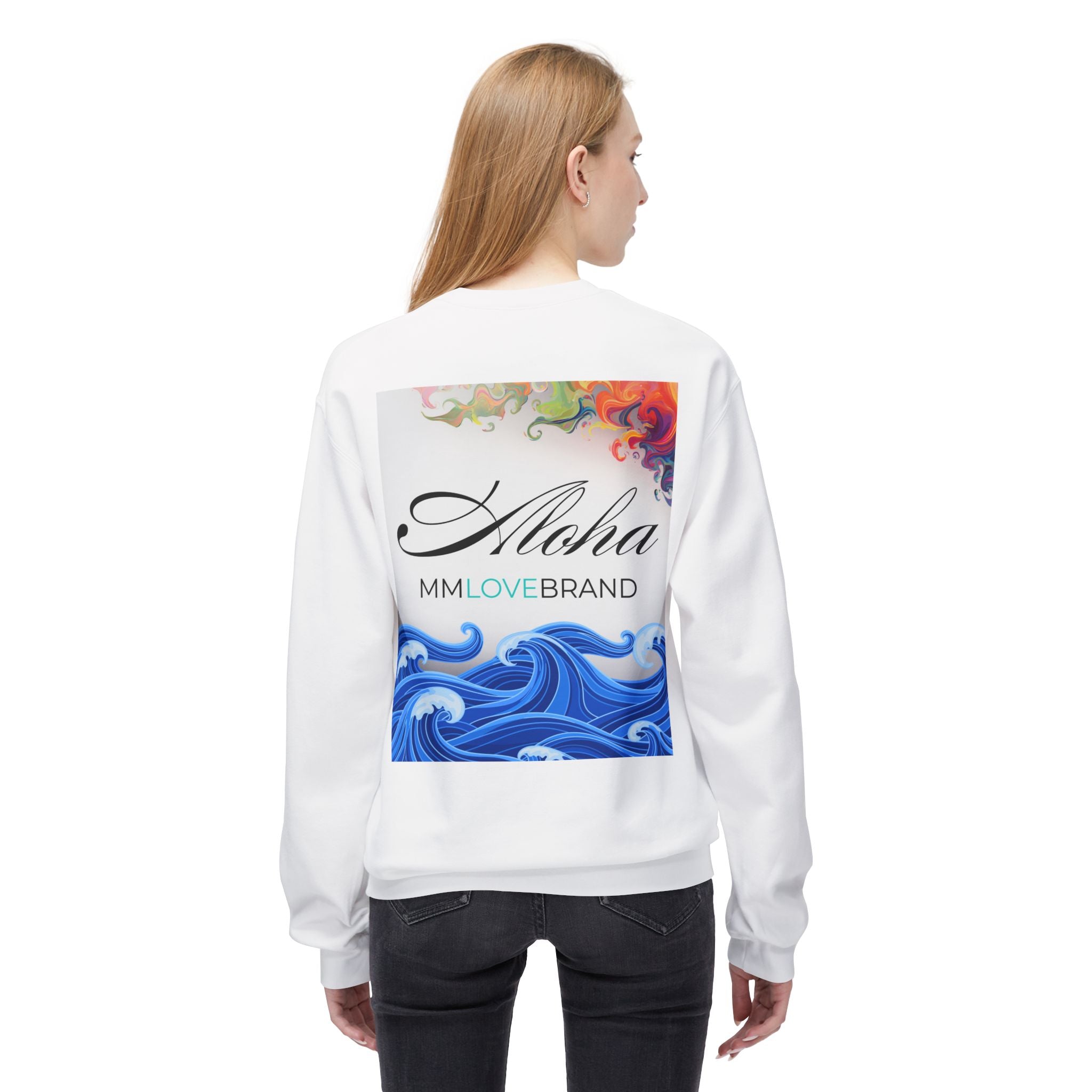 God made Aloha Soft Style Fleece Crewneck Sweatshirt | Christian Faith Apparel | Aloha Street Club Collection | MMLoveBrand