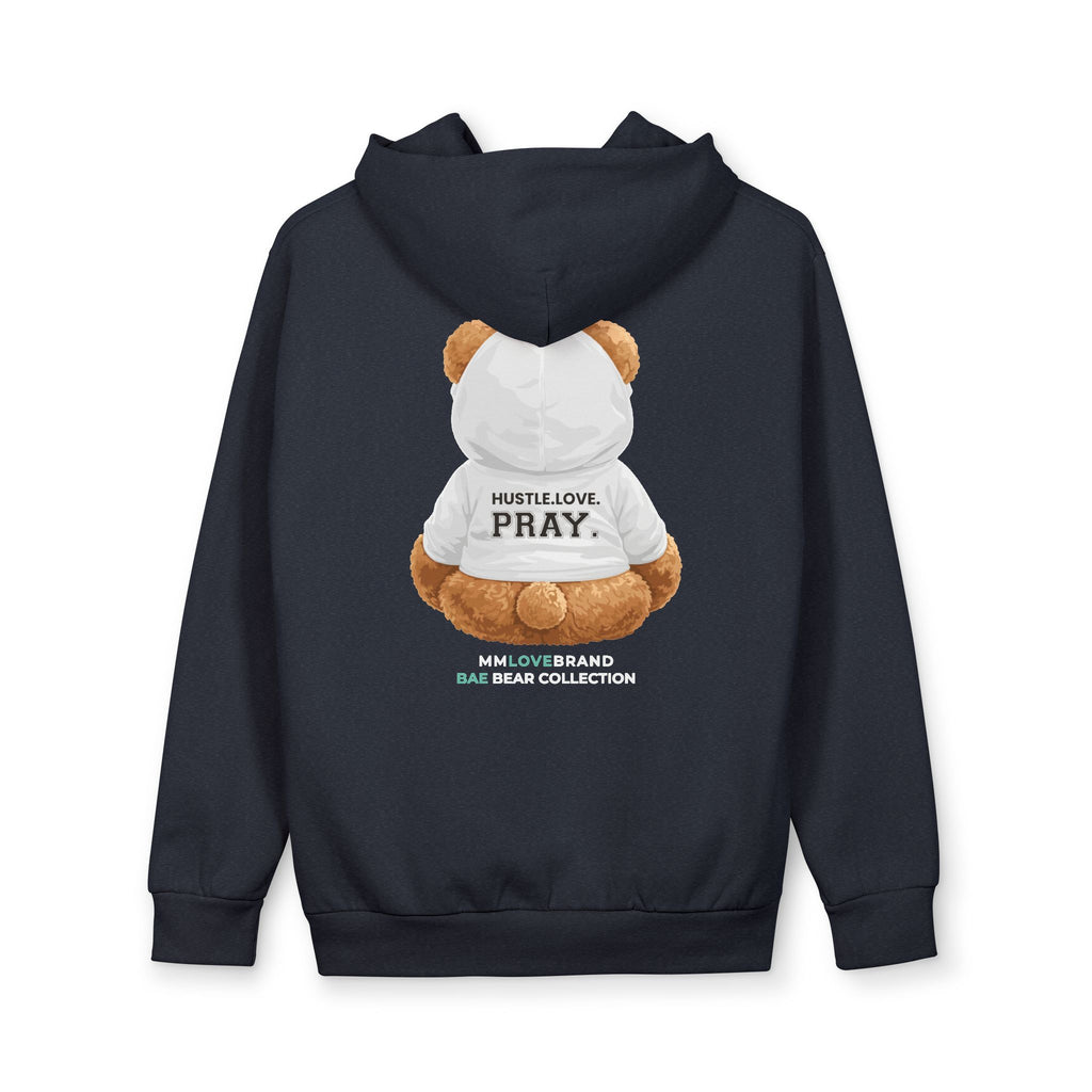 Don't Give Up Bae Bear Urban Pullover Hoodie | Christian Faith Apparel | Hustle Love Pray | Don't Give Up Collection | Bae Bear Collection | MMLoveBrand